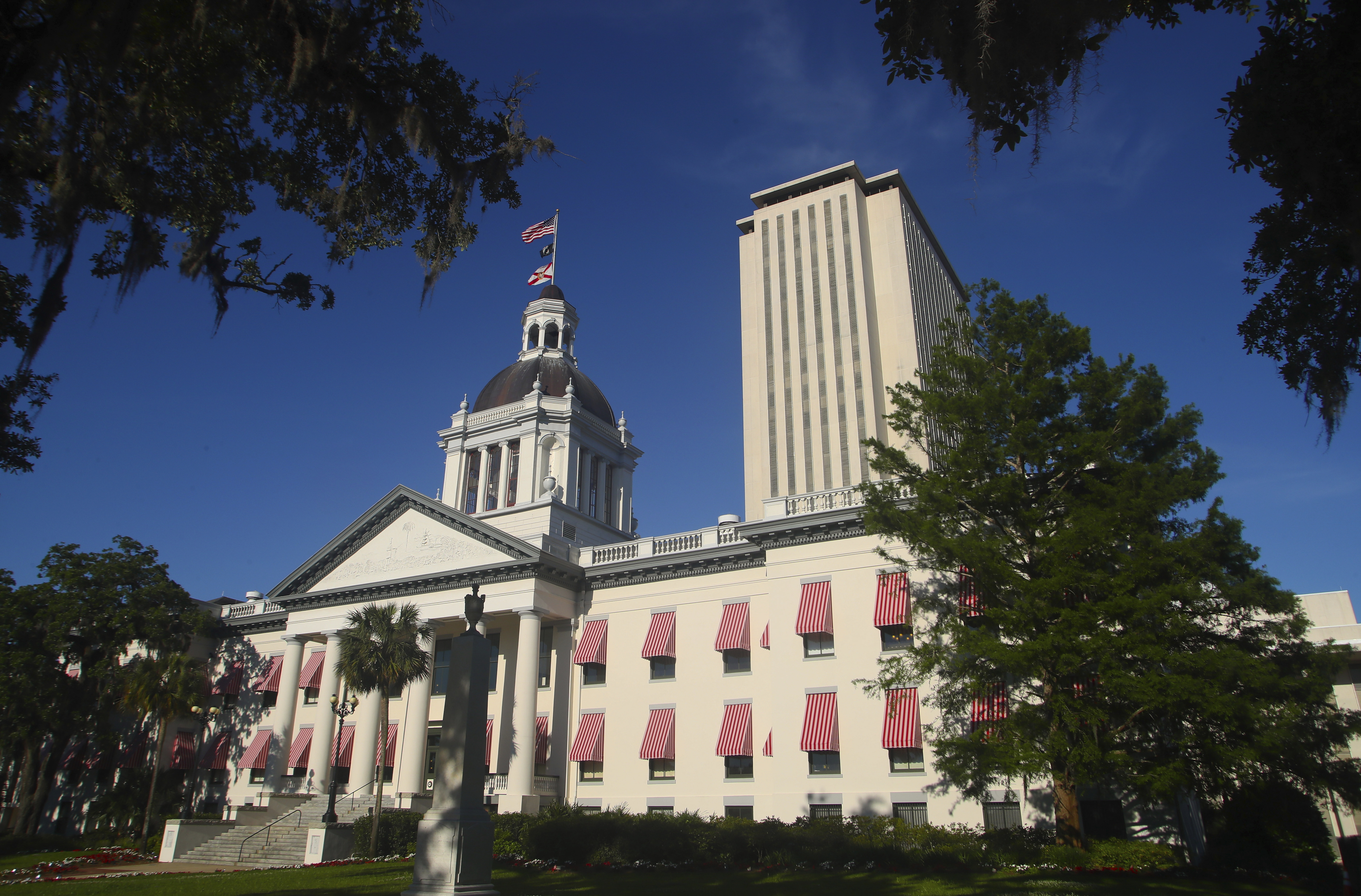 FILE - This April 23, 2019 file photo shows the Florida Capitol in Tallahassee, Fla. (AP Photo/Phil Sears, file)