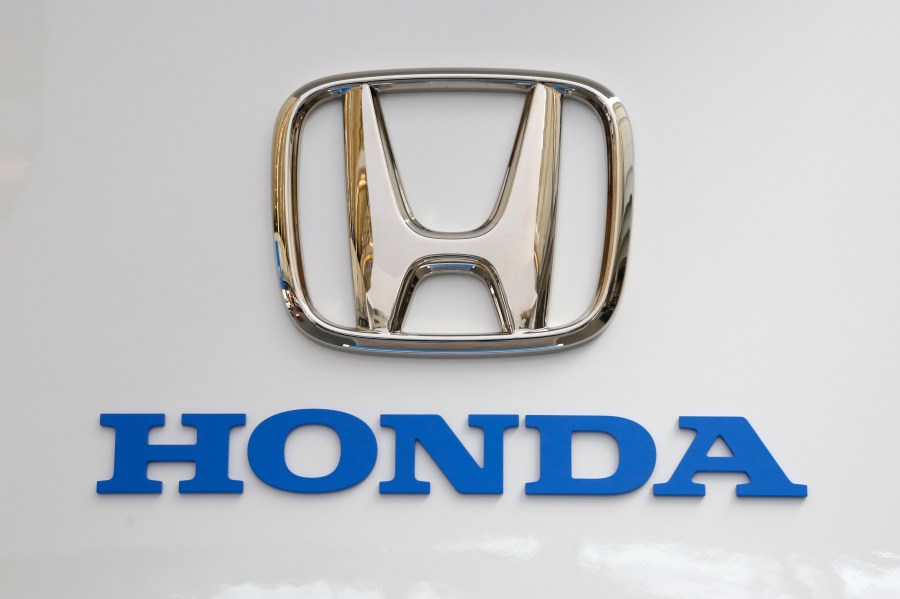 FILE - This is the Honda logo on display at the Pittsburgh International Auto Show in Pittsburgh Thursday, Feb. 11, 2016. (AP Photo/Gene J. Puskar, File)