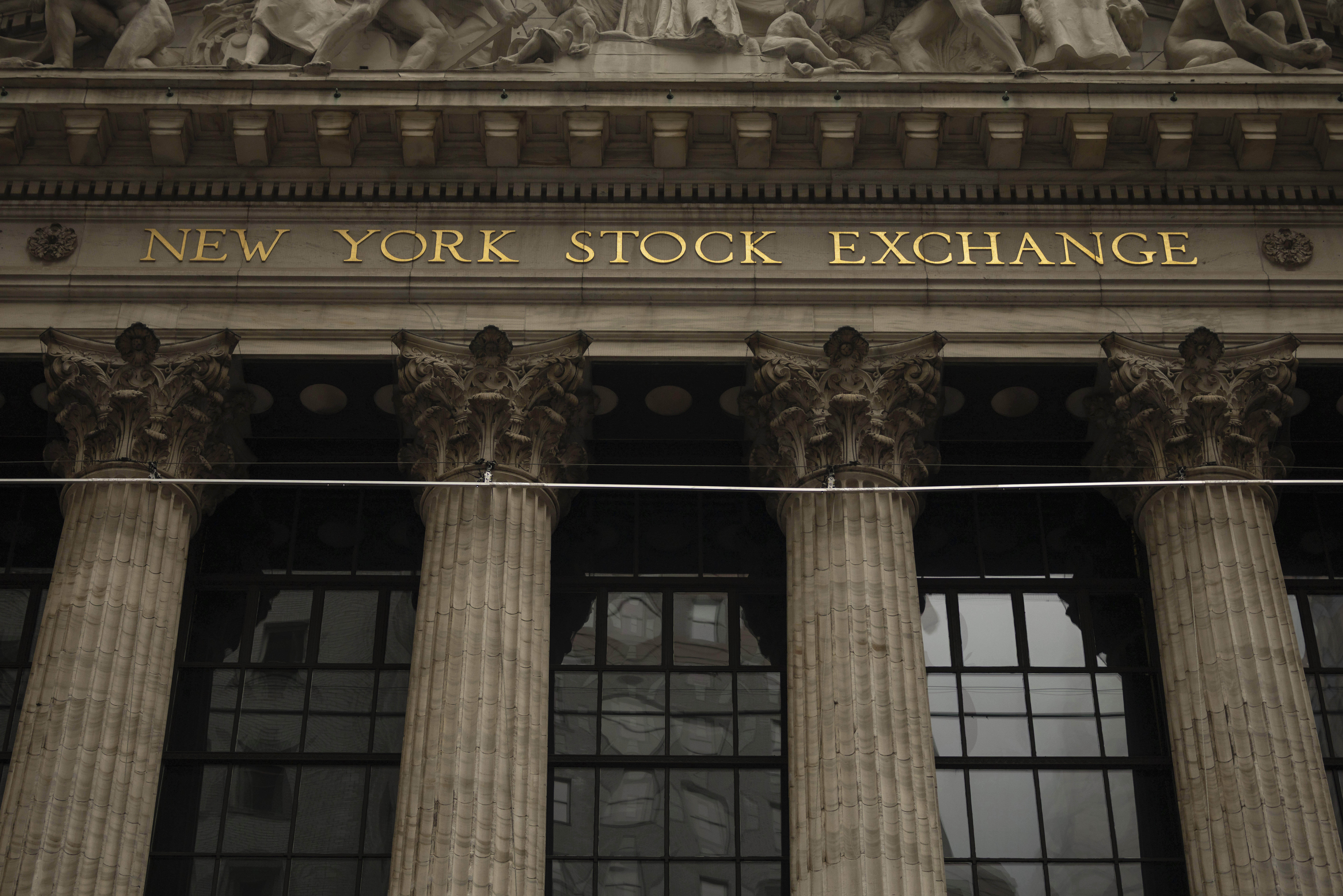 The facade of the New York Stock Exchange is seen, Wednesday, June 18, 2025, in New York. (AP Photo/Yuki Iwamura)