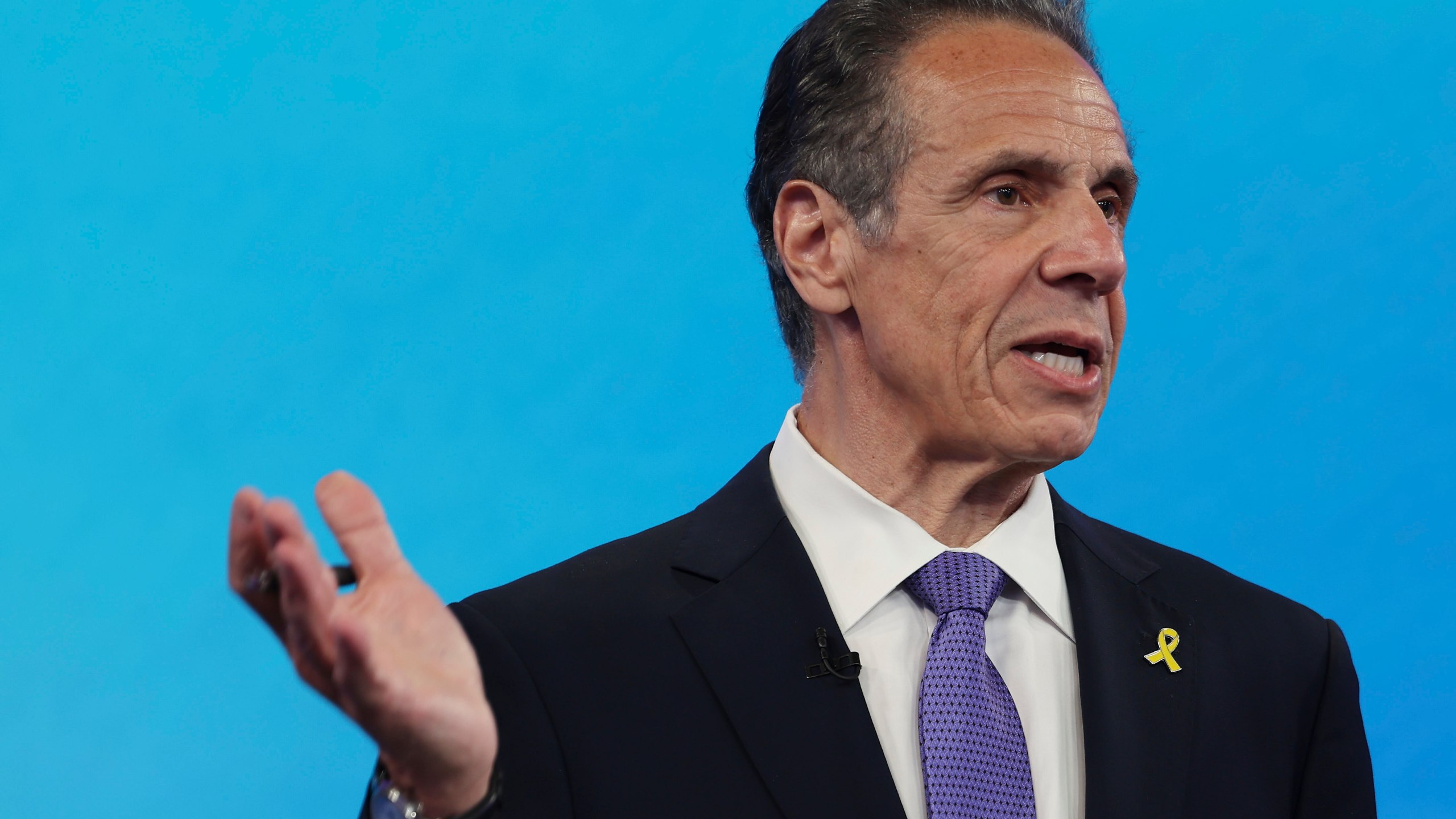 FILE- Democratic mayoral candidate Andrew Cuomo speaks during a Democratic mayoral primary debate, Wednesday, June 4, 2025, in New York. (AP Photo/Yuki Iwamura, file)