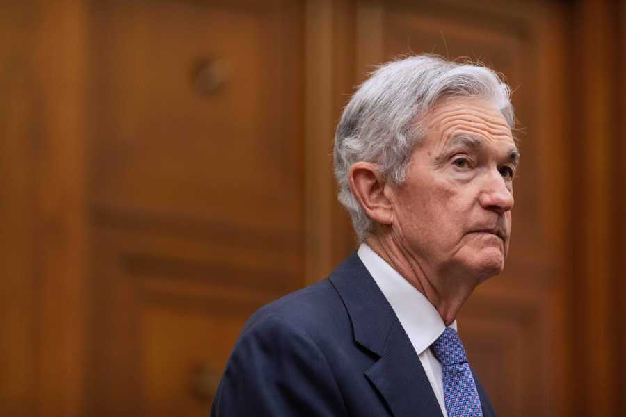 Federal Reserve Board Chairman Jerome Powell arrives for a hearing of the House Committee on Financial Services on Capitol Hill, Tuesday, June 24, 2025, in Washington. (AP Photo/Mark Schiefelbein)