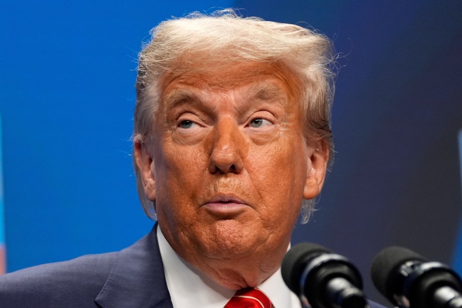 President Donald Trump speaks during a media conference at the end of the NATO summit in The Hague, Netherlands, Wednesday, June 25, 2025. (AP Photo/Alex Brandon)