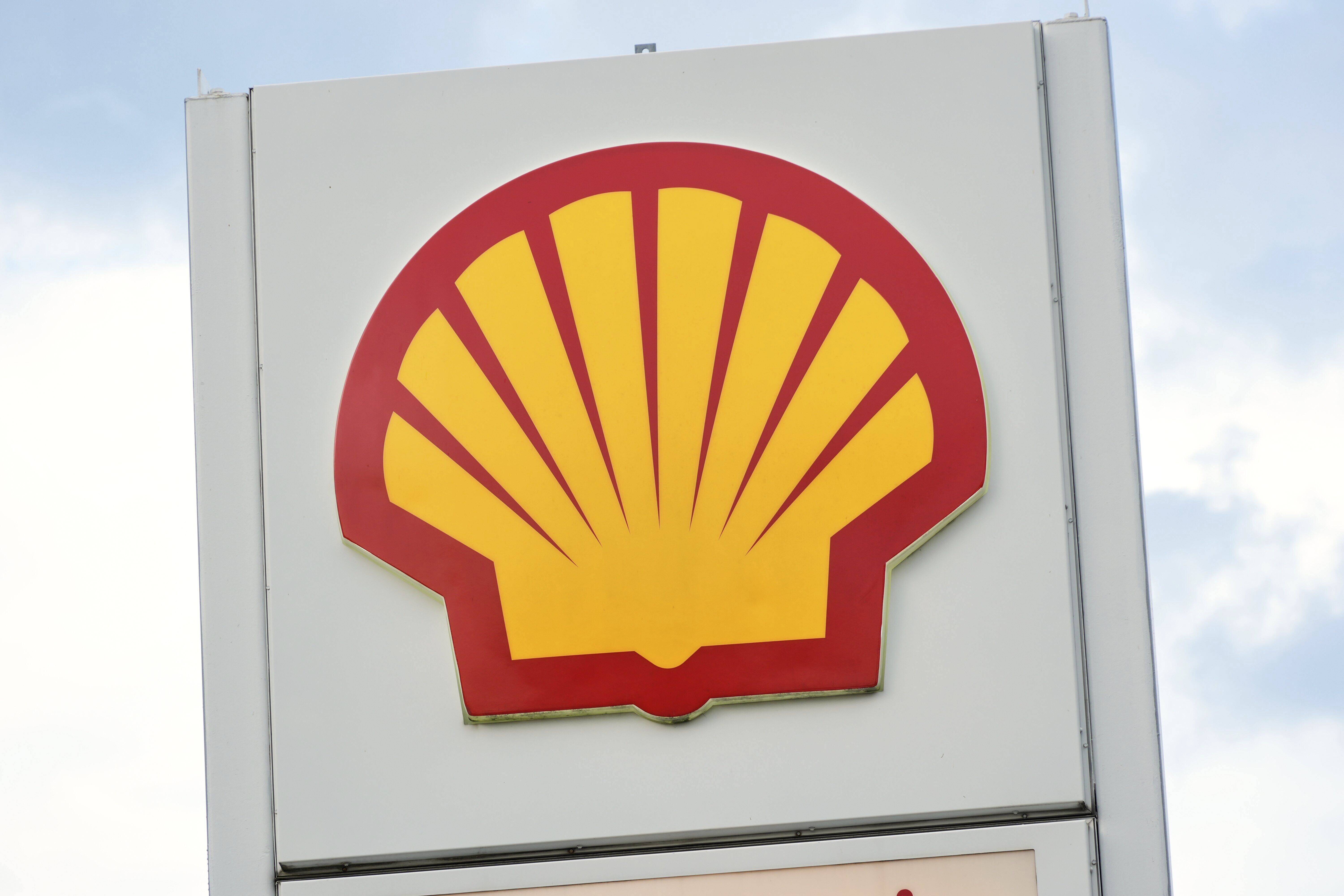 FILE -This is the Shell Oil logo in front of a Shell gas station in Pittsburgh,, June 25, 2025. (AP Photo/Gene J. Puskar, File)