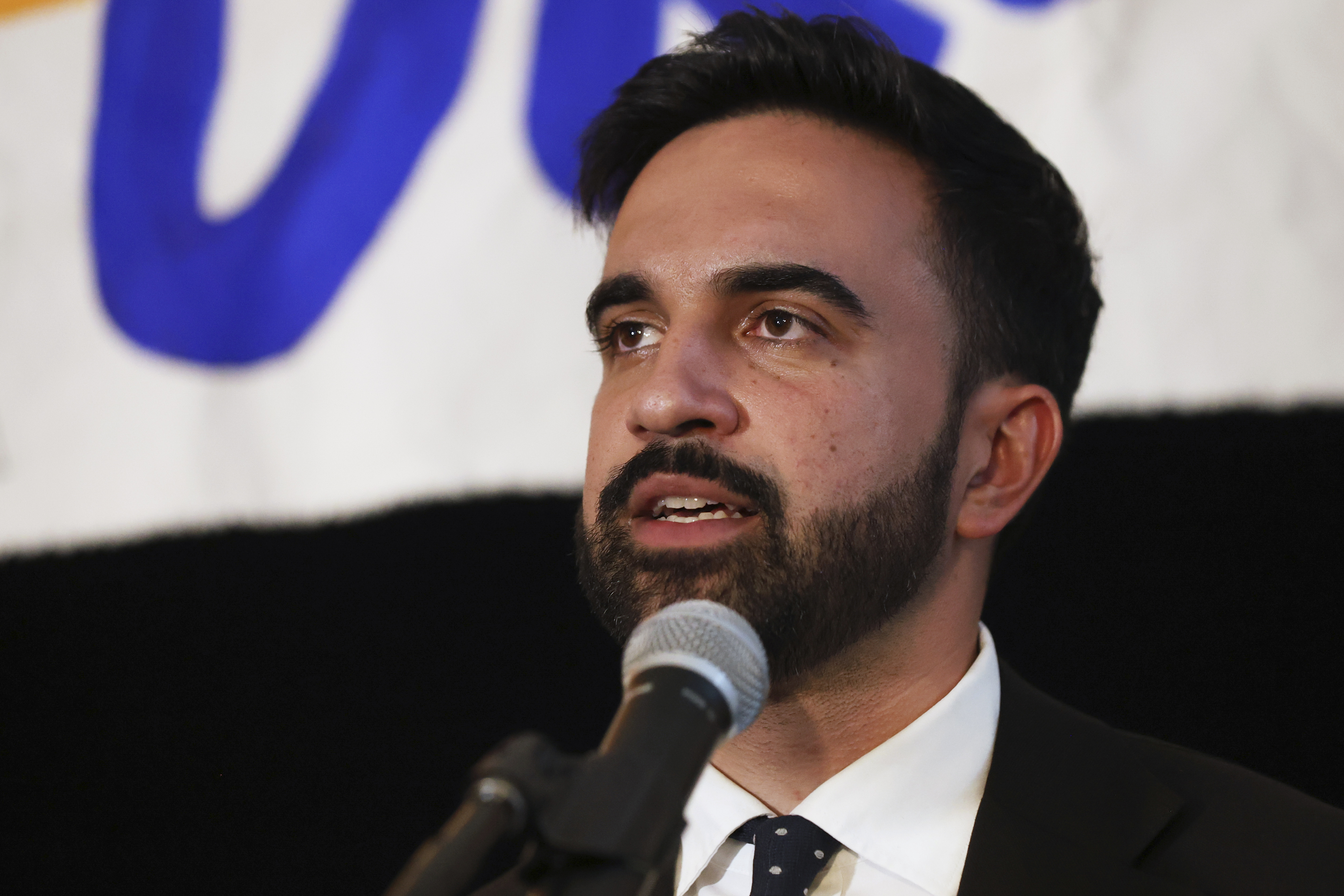 Democratic mayoral candidate Zohran Mamdani speaks at his primary election party, Wednesday, June 25, 2025, in New York. (AP Photo/Heather Khalifa)