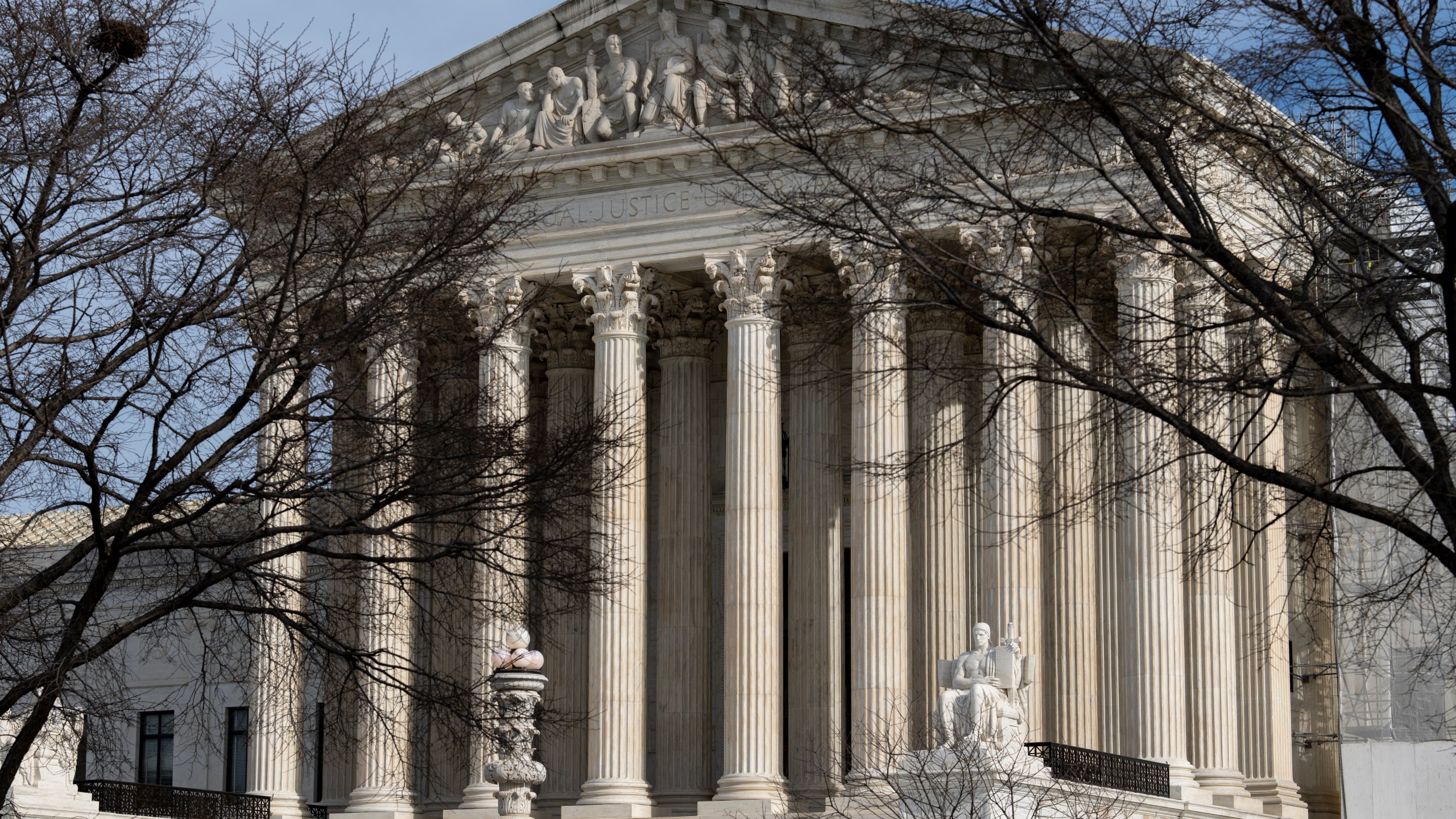 FILE - The Supreme Court is seen on Capitol Hill in Washington, Dec. 17, 2024. (AP Photo/J. Scott Applewhite, File)