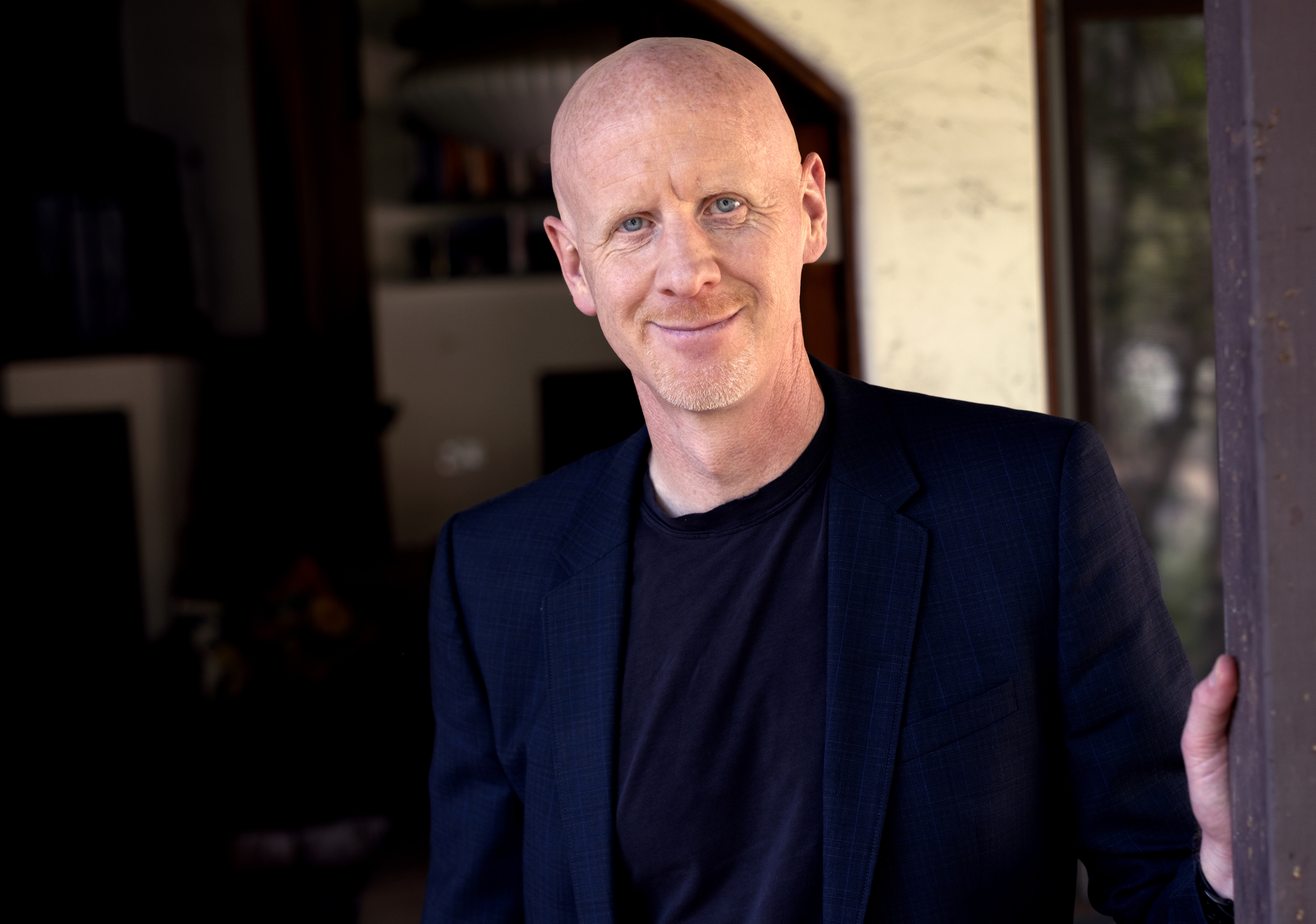 FILE - GoFundMe Chief Executive Officer Tim Cadogan poses for a photo in Altadena, Calif. on April 19, 2024. (AP Photo/Richard Vogel, File)
