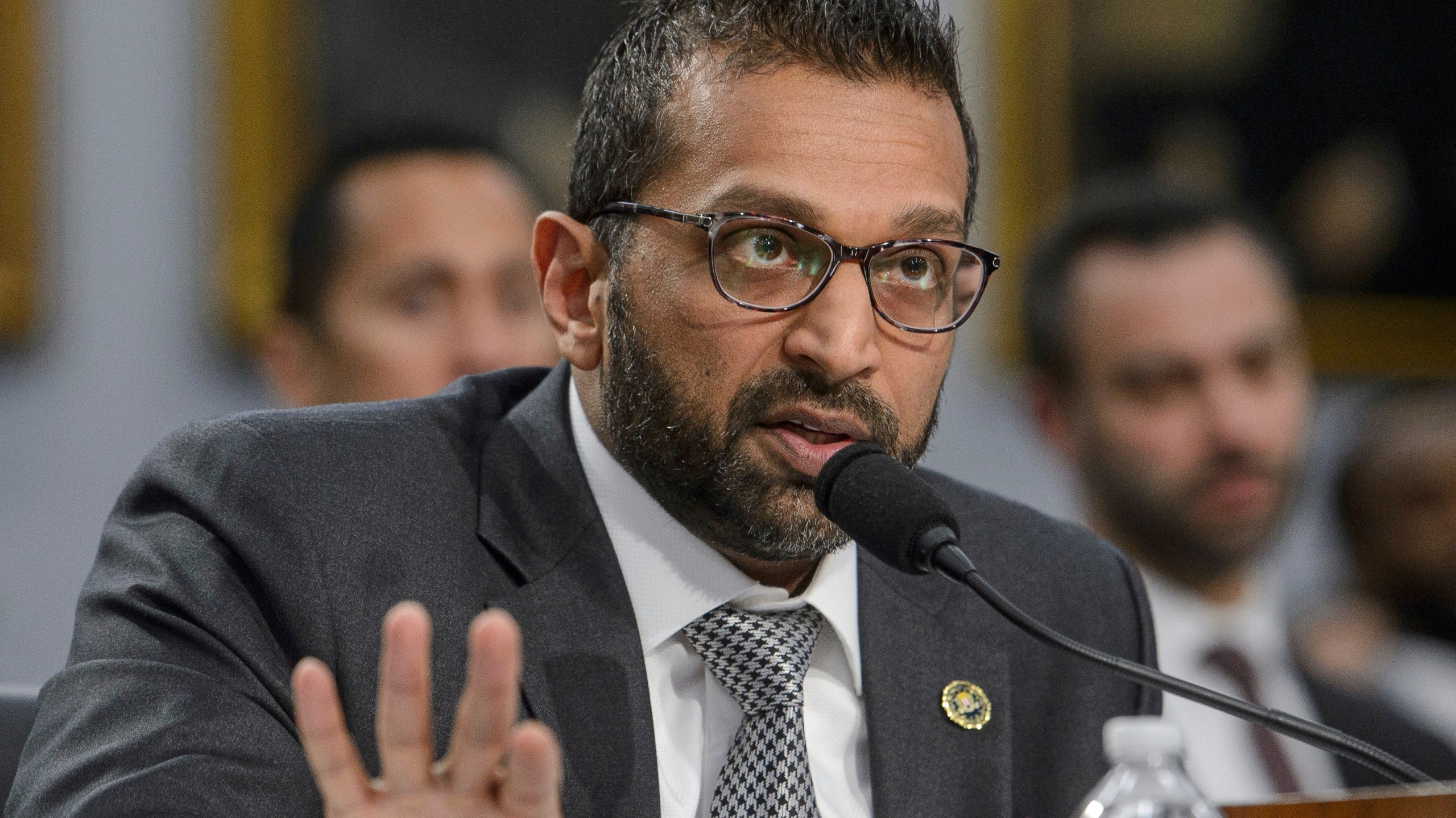 FILE - FBI Director Kash Patel testifies during a budget hearing on Capitol Hill, May 7, 2025, in Washington. (AP Photo/Rod Lamkey, Jr., File)