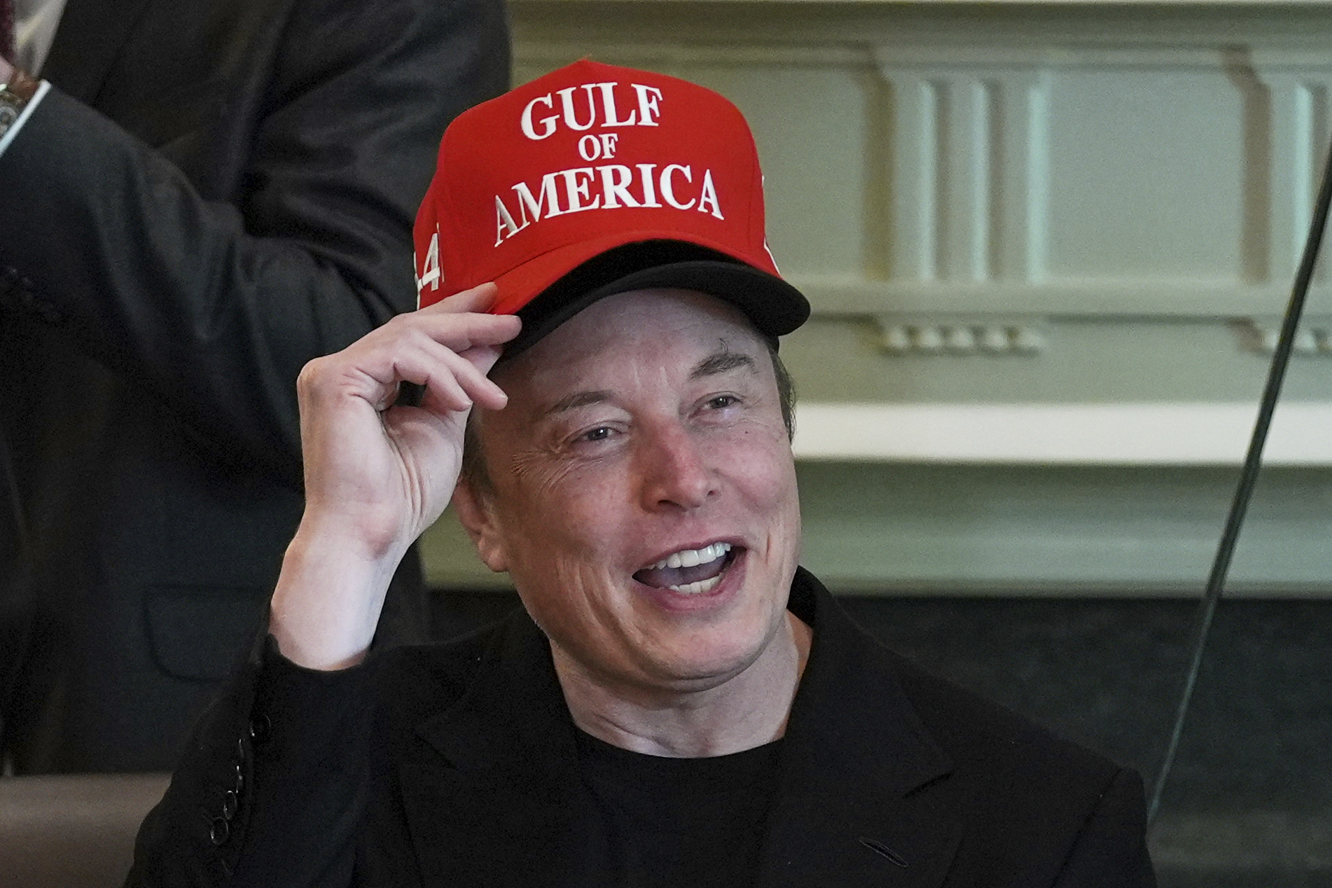 FILE - Elon Musk speaks during a cabinet meeting at the White House, April 30, 2025, in Washington. (AP Photo/Evan Vucci, File)
