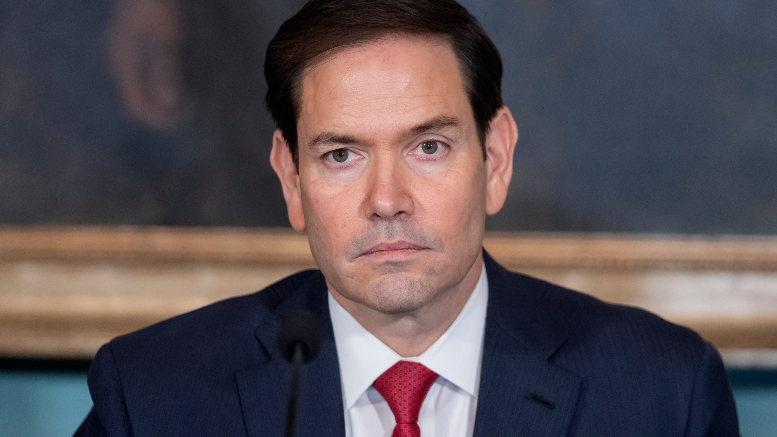 FILE - Secretary of State Marco Rubio attends a signing ceremony for a peace agreement between Rwanda and the Democratic Republic of the Congo at the State Department, June 27, 2025, in Washington. (AP Photo/Mark Schiefelbein, File)