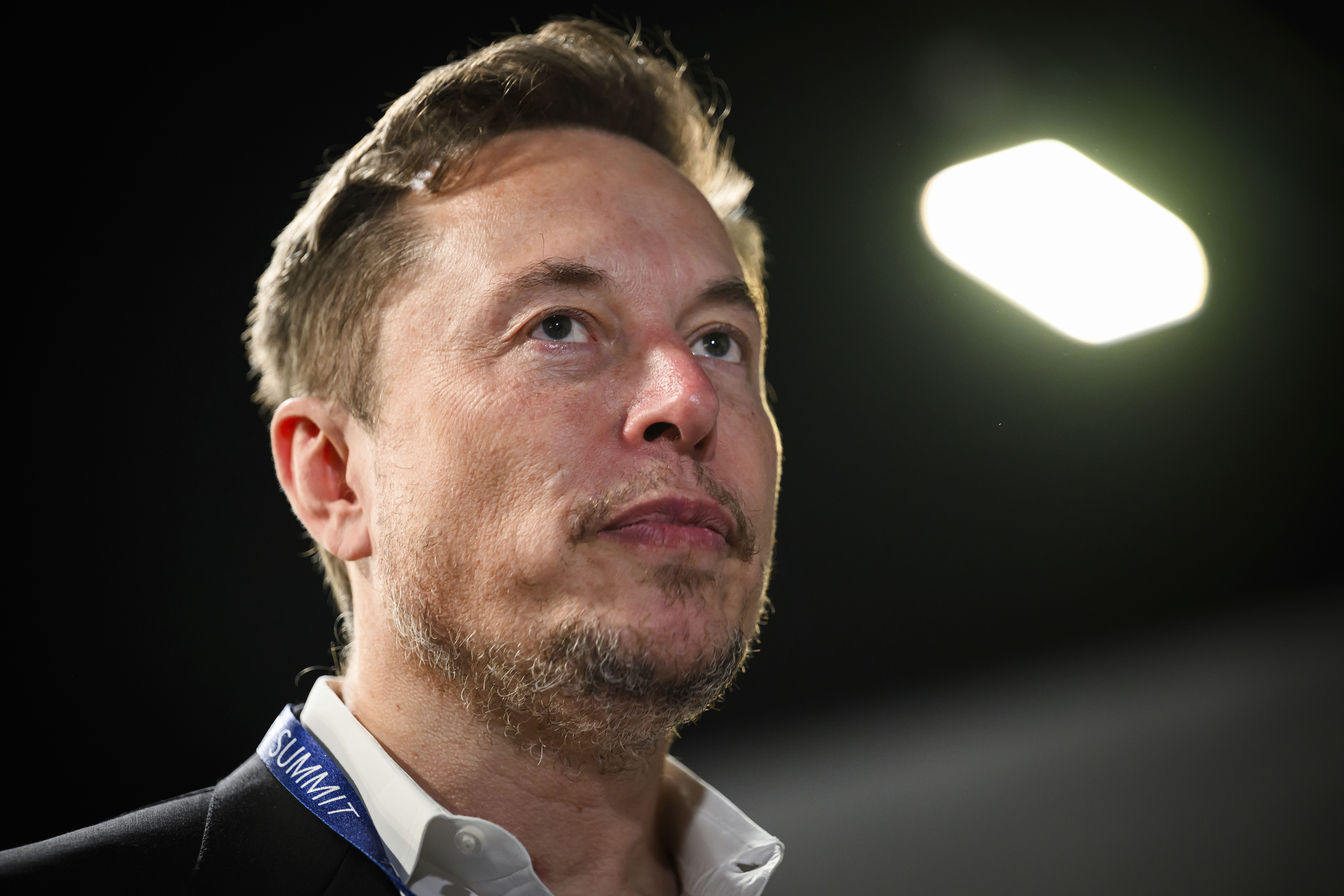 FILE - Tesla and SpaceX's CEO Elon Musk attends the first plenary session on of the AI Safety Summit at Bletchley Park, on Wednesday, Nov. 1, 2023 in Bletchley, England. (Leon Neal/Pool Photo via AP, File)
