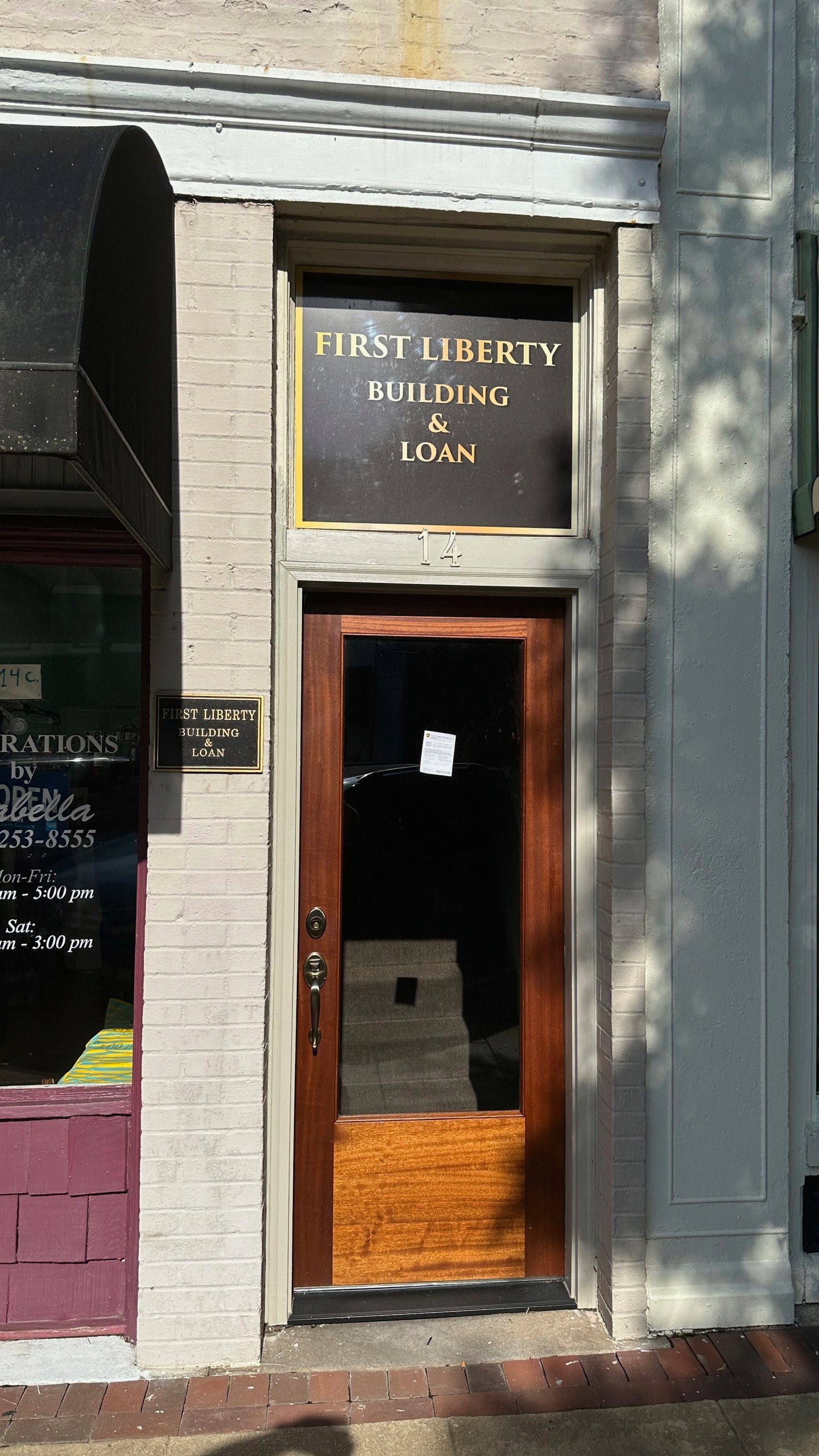 The office of First Liberty Building and Loan, which federal officials allege was a Ponzi scheme, is shown on Thursday, July 10, 2025, in Newnan, Ga. (AP Photo/Jeff Amy)
