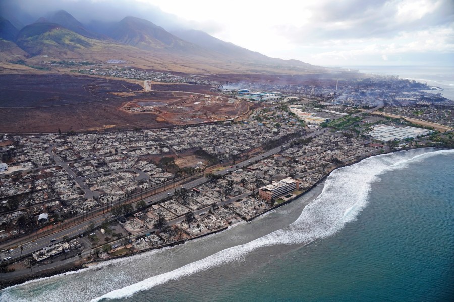 FILE - Wildfire wreckage is shown in Lahaina, Hawaii, Aug. 10, 2023. (AP Photo/Rick Bowmer, File)
