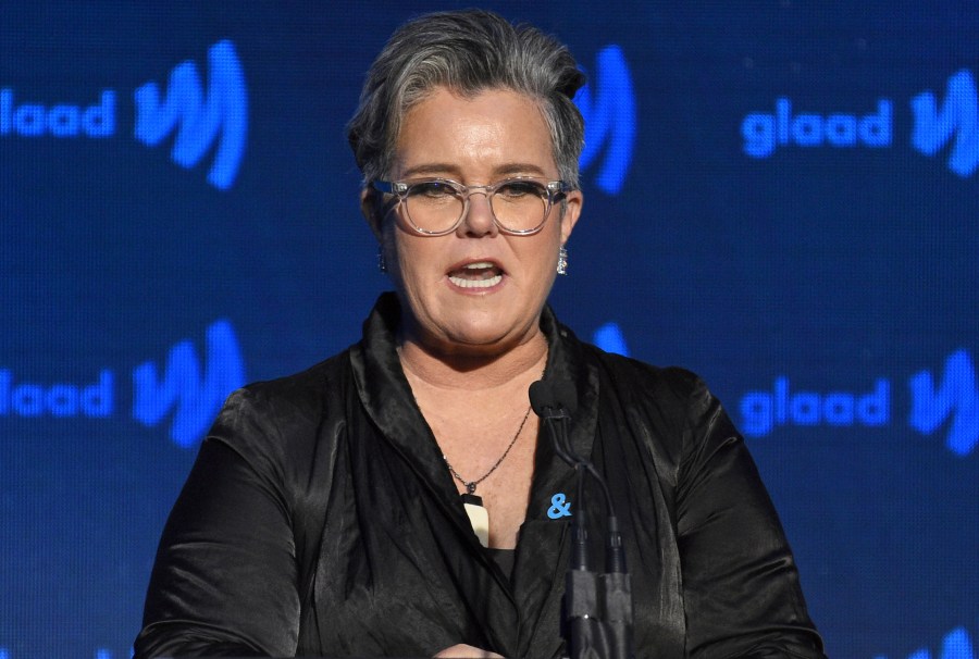 FILE - Presenter Rosie O'Donnell speaks at the 30th annual GLAAD Media Awards, May 4, 2019, in New York. (Photo by Evan Agostini/Invision/AP, File)