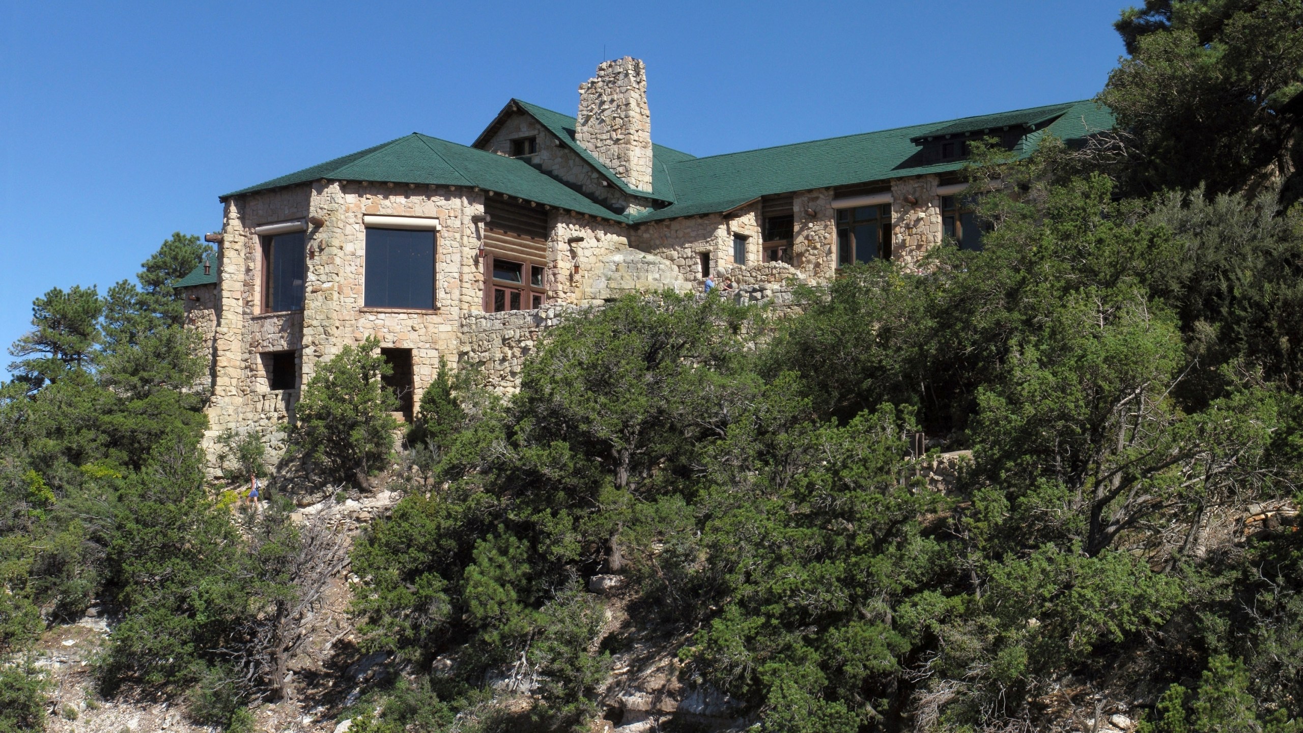 This undated photo provided by the National Park Service shows Grand Canyon Lodge on the North Rim of Grand Canyon, Ariz. (Michael Quinn/National Park Service via AP)