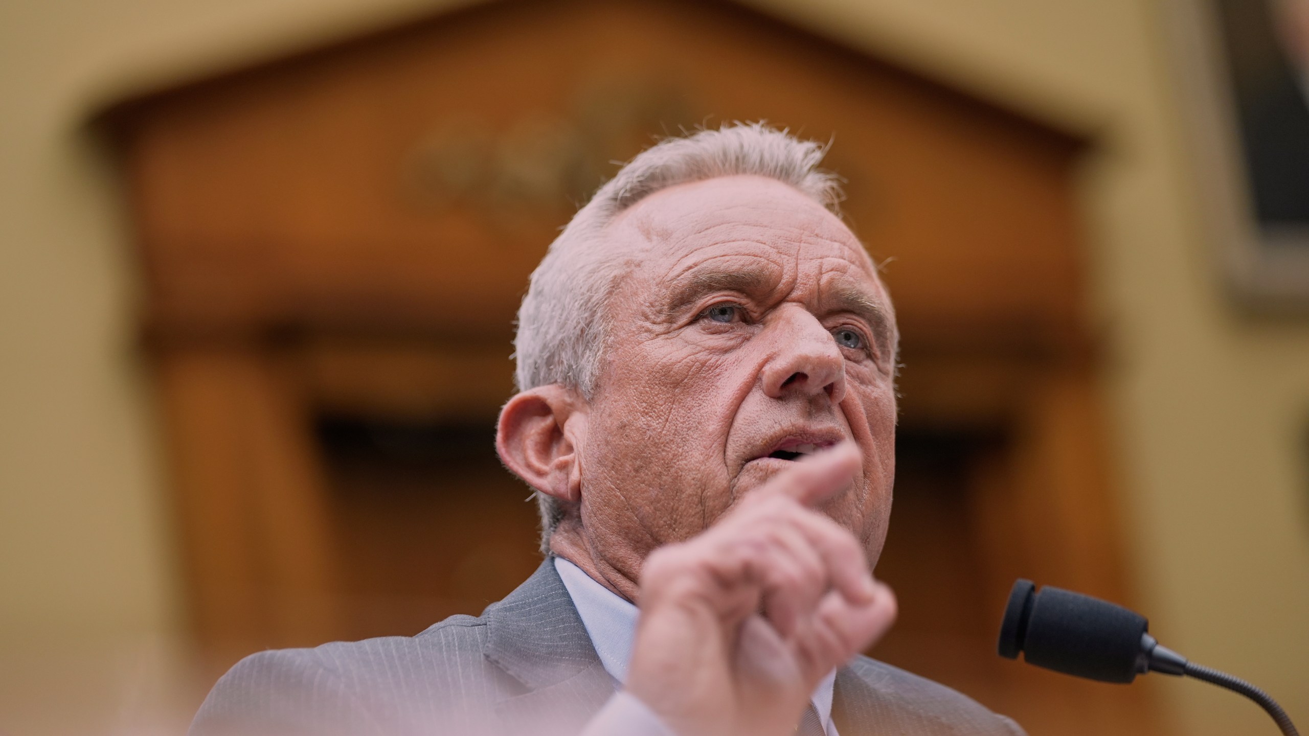 Secretary of Health and Human Services Robert F. Kennedy Jr., testifies during a House Energy and Commerce Committee, Tuesday, June 24, 2025, in Washington. (AP Photo/Mariam Zuhaib)