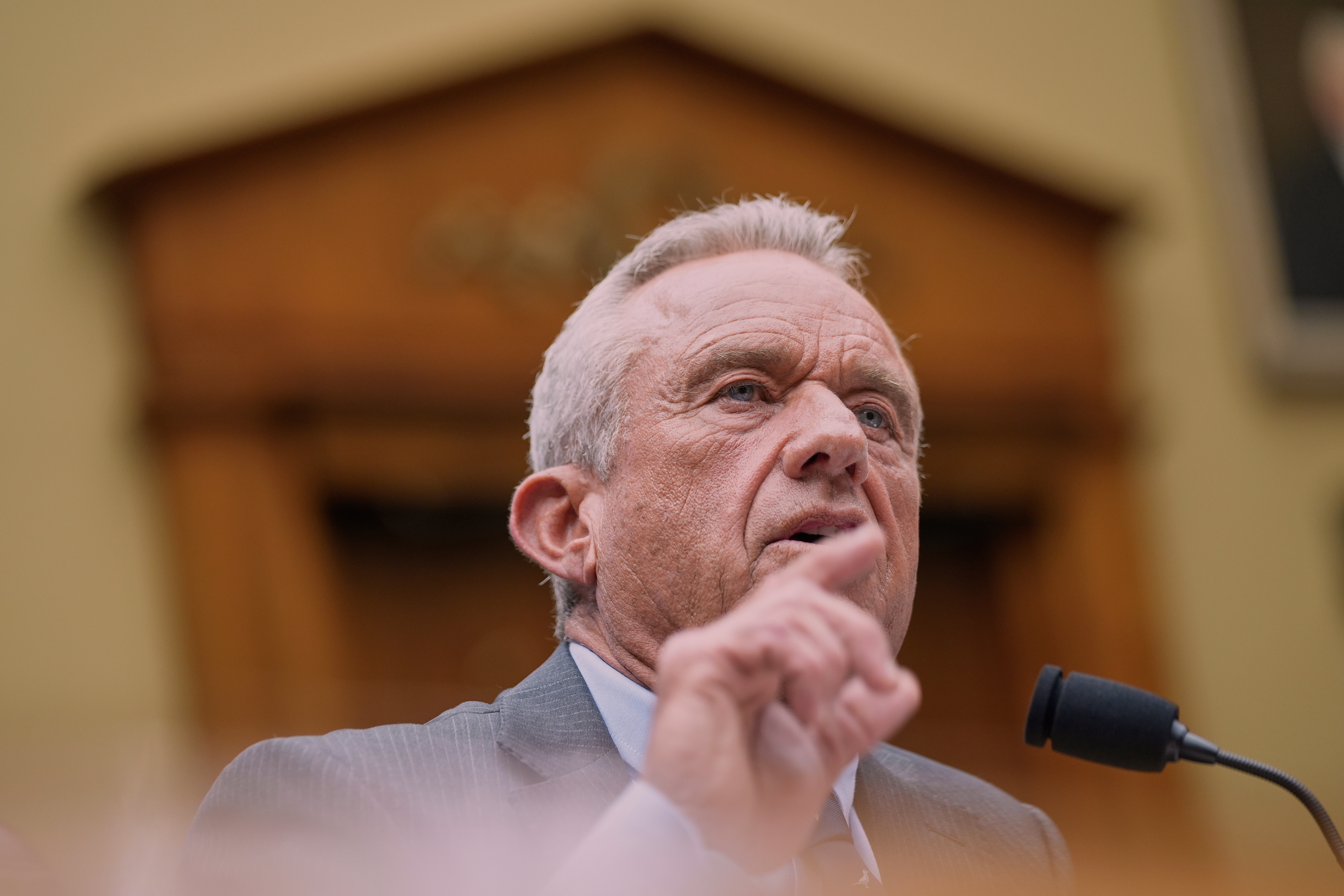 Secretary of Health and Human Services Robert F. Kennedy Jr., testifies during a House Energy and Commerce Committee, Tuesday, June 24, 2025, in Washington. (AP Photo/Mariam Zuhaib)