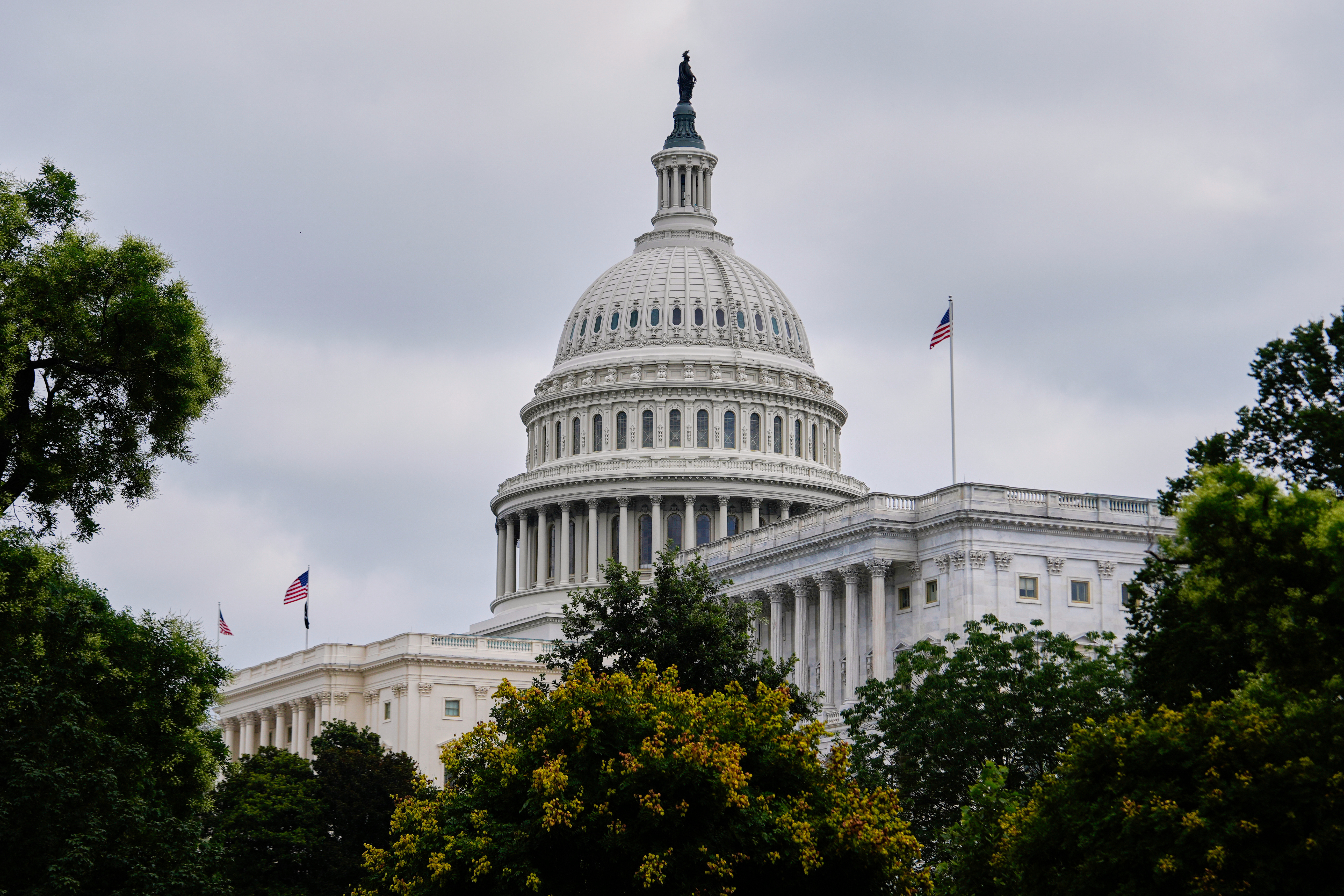 The U.S. Capitol, Wednesday, July 16, 2025, in Washington. (AP Photo/Julia Demaree Nikhinson)