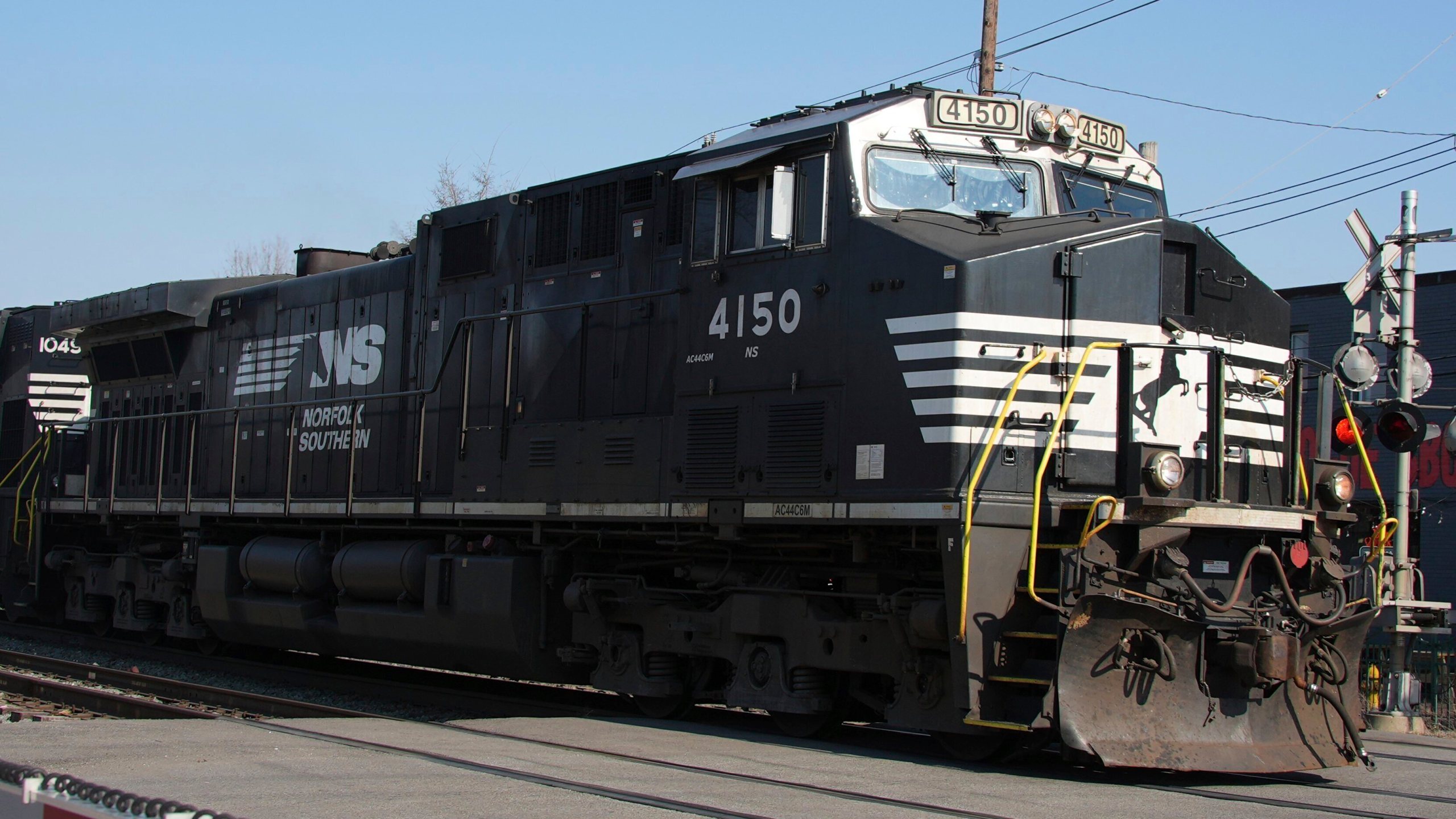 FILE - A Norfolk Southern freight train passes through Homestead, Pa., March 12, 2025. (AP Photo/Gene J. Puskar, File)