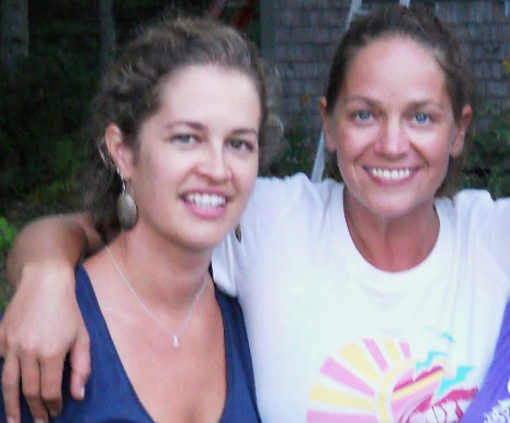 This photo provided by Bethany Leach Parmley shows Sunshine Stewart, right, and Bethany Leach Parmley in Union, Maine, in 2012. (Cassidy Parmley/Bethany Leach Parmley via AP)