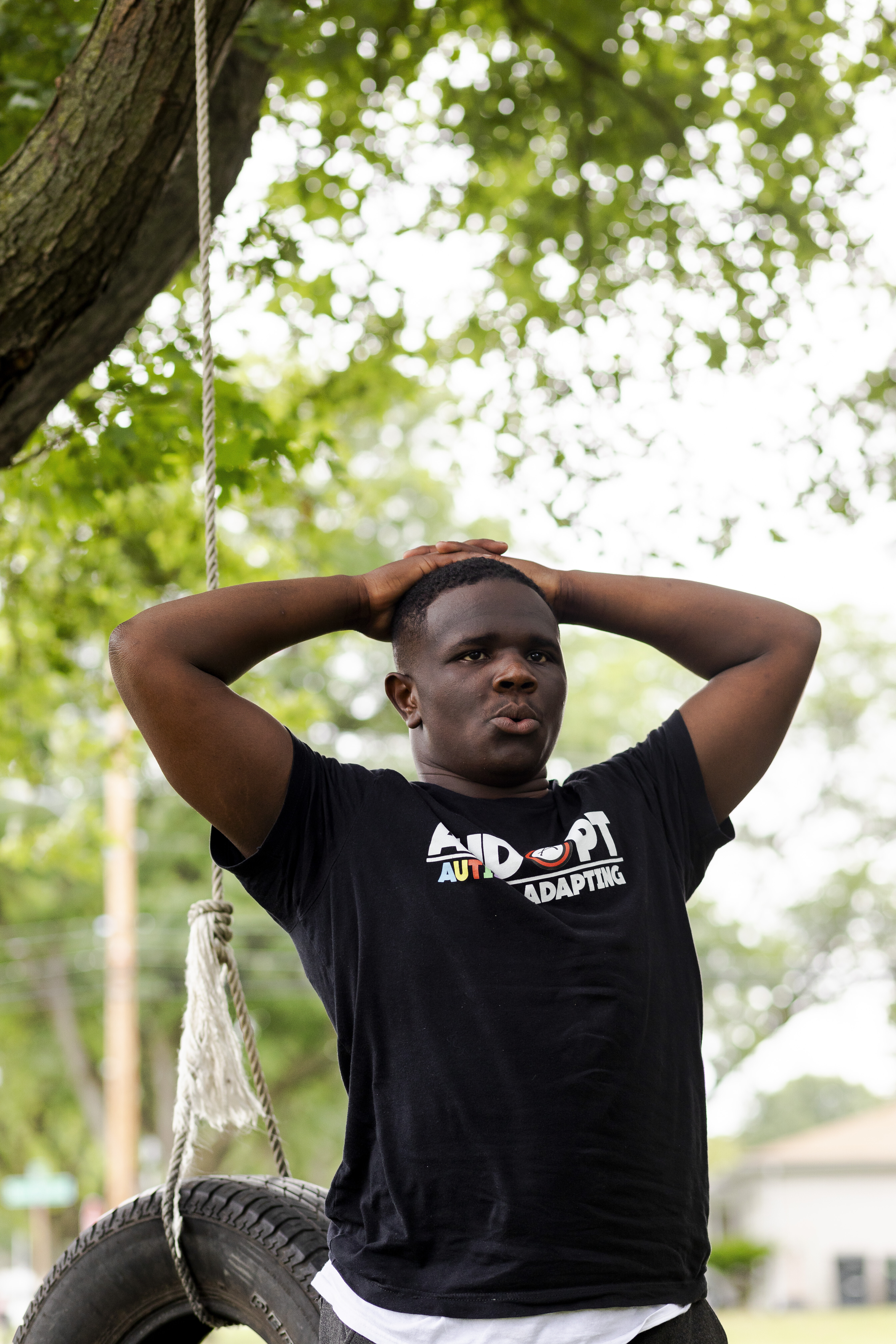 Ricky Hazel poses for portrait on Thursday, July 17, 2025, in Southfield, Mich. (AP Photo/Sylvia Jarrus)