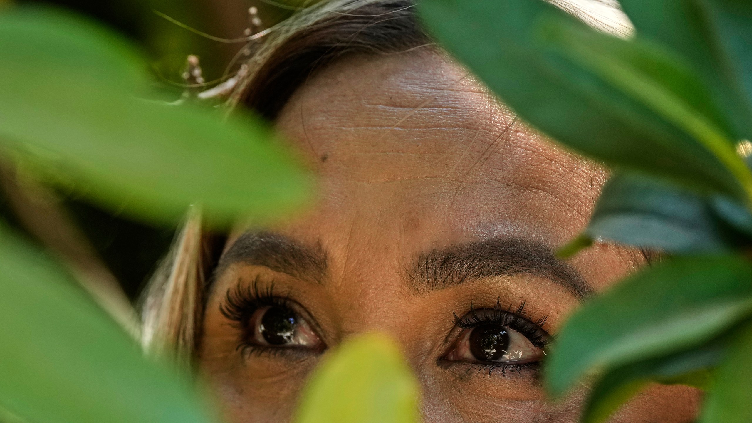 Maria, who requested to use only her first name out of fear of deportation, is photographed Thursday, June 26, 2025, in Sacramento. (AP Photo/Godofredo A. Vásquez)
