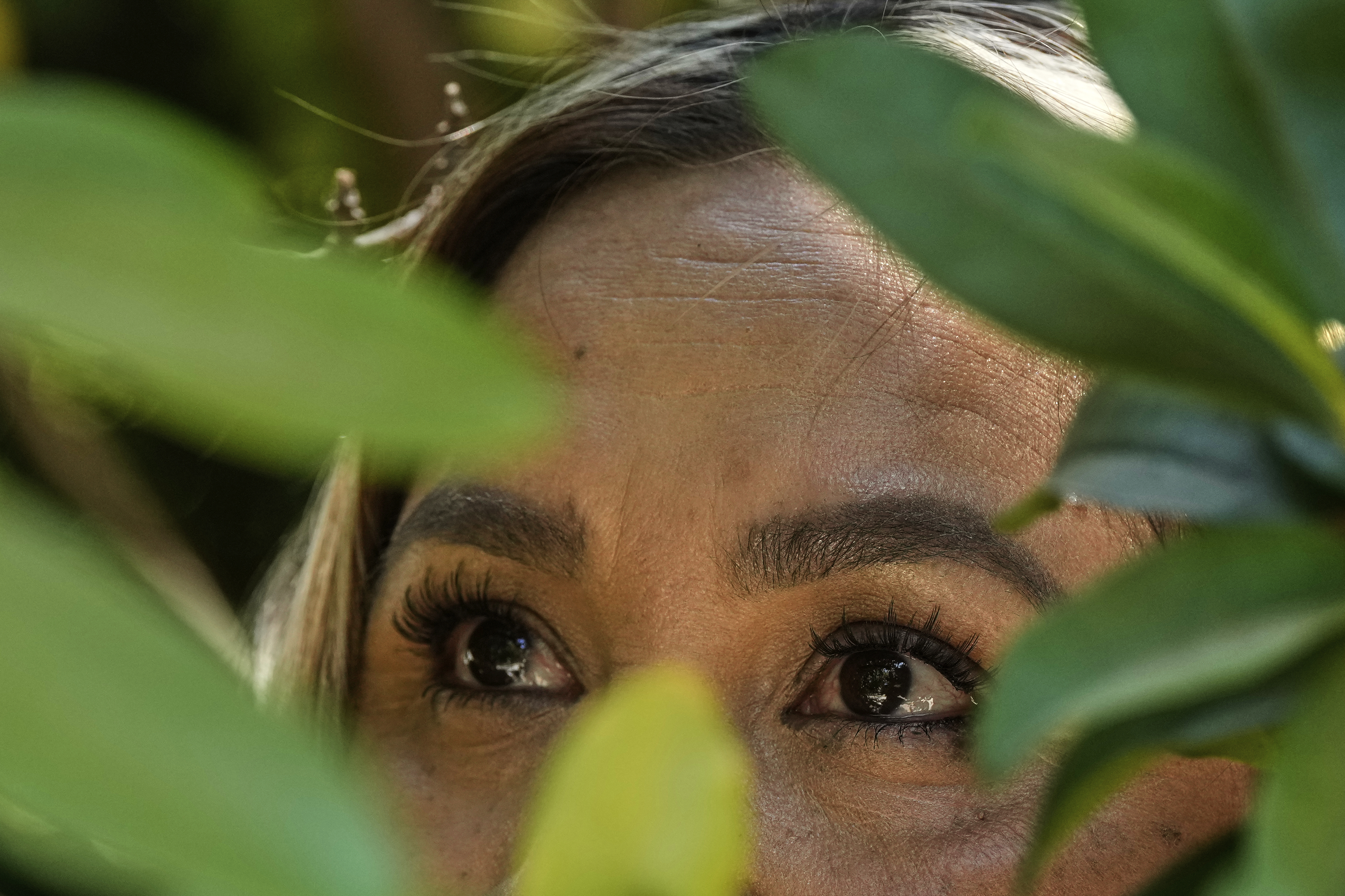 Maria, who requested to use only her first name out of fear of deportation, is photographed Thursday, June 26, 2025, in Sacramento. (AP Photo/Godofredo A. Vásquez)