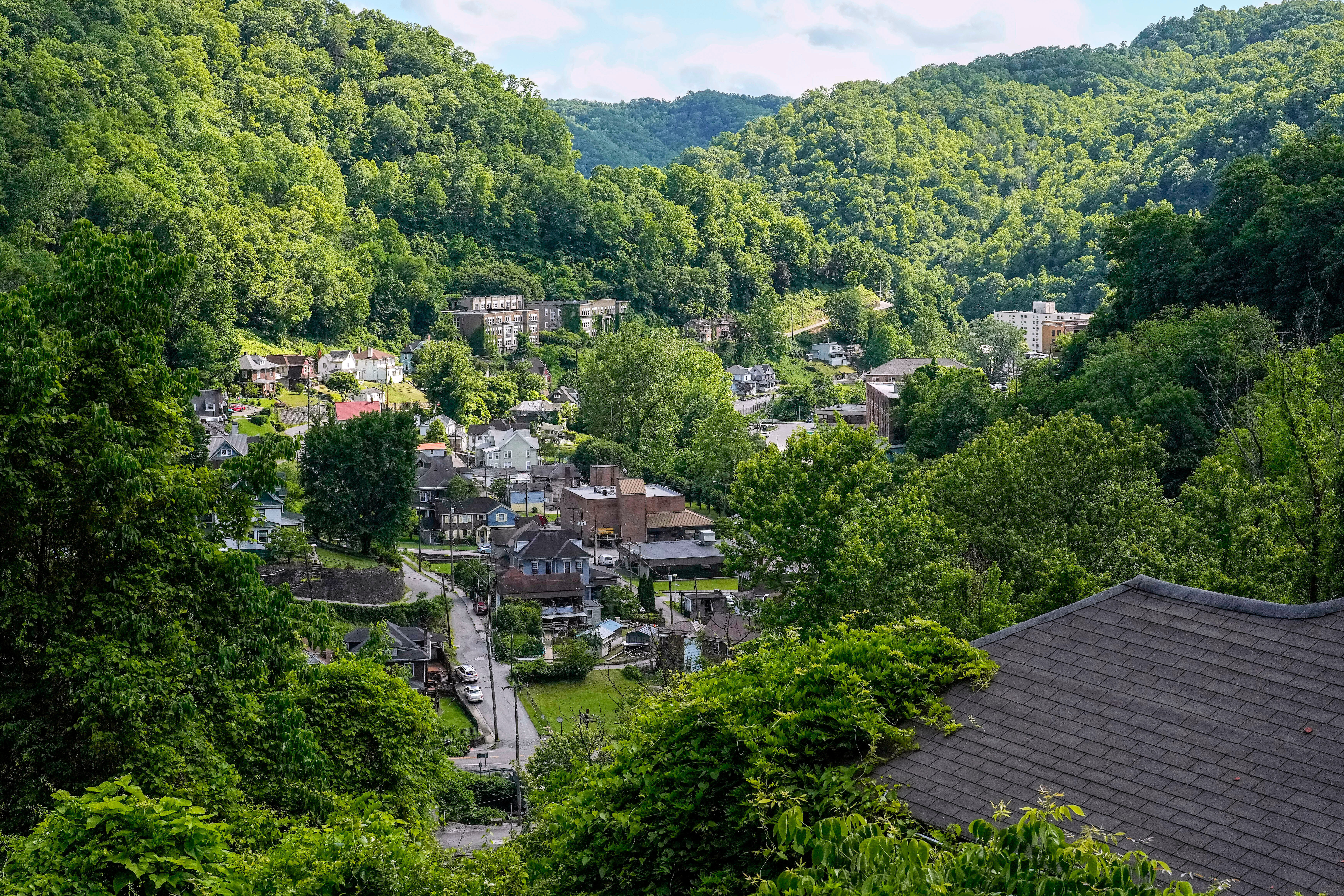 FILE - An overview of the city is seen on Wednesday, May 31, 2023, in Welch, McDowell County, W.Va. (AP Photo/Chris Carlson, File)