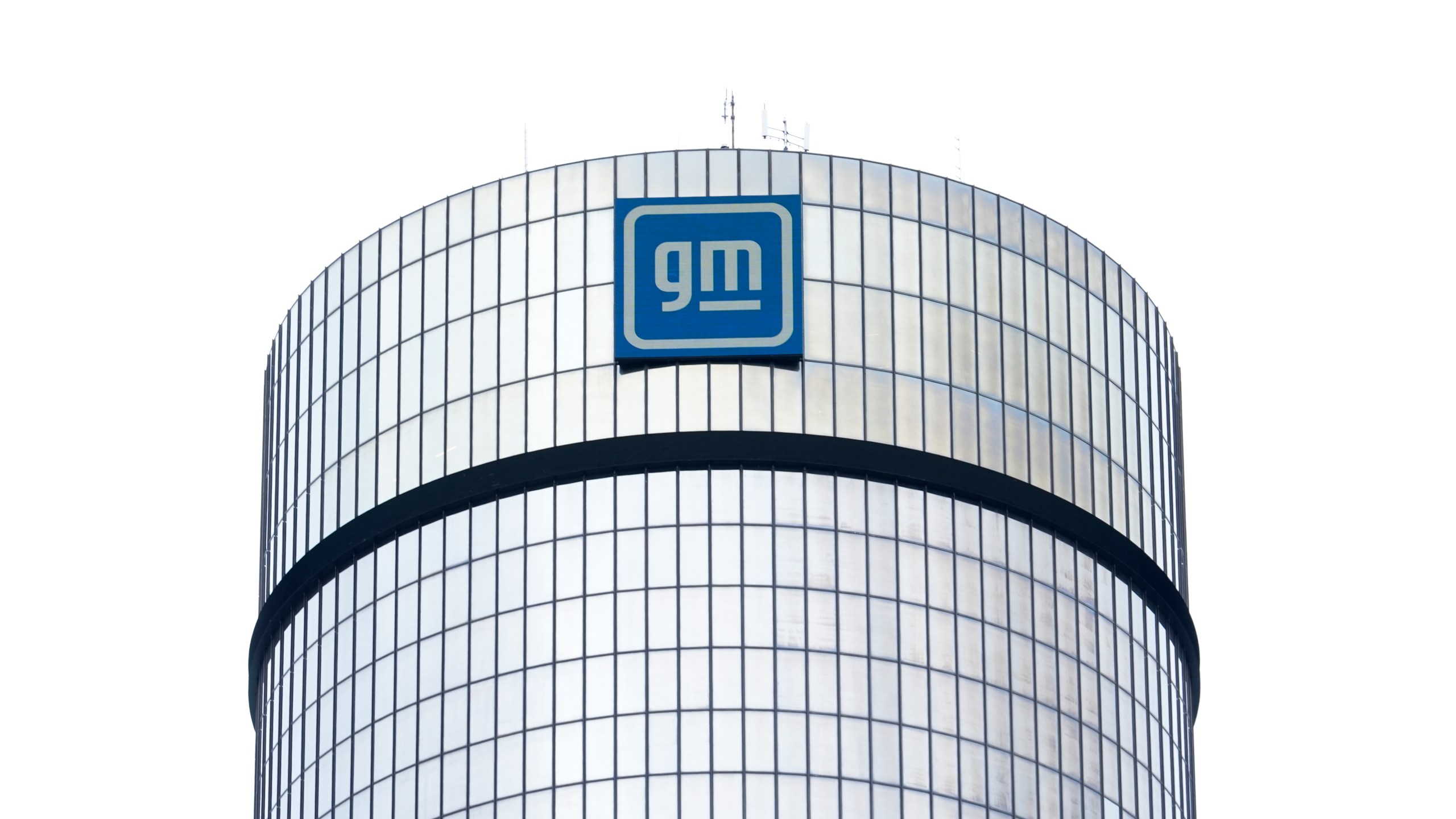 FILE - A General Motors logo is seen on a building, April 24, 2024, in Detroit. (AP Photo/Paul Sancya, File)