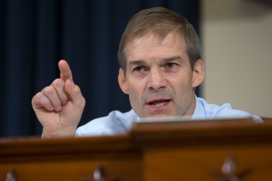 FILE –This Oct. 22, 2015 file photo shows U.S. Rep. Jim Jordan, R-Ohio, on Capitol Hill. (AP Photo/Carolyn Kaster, File)