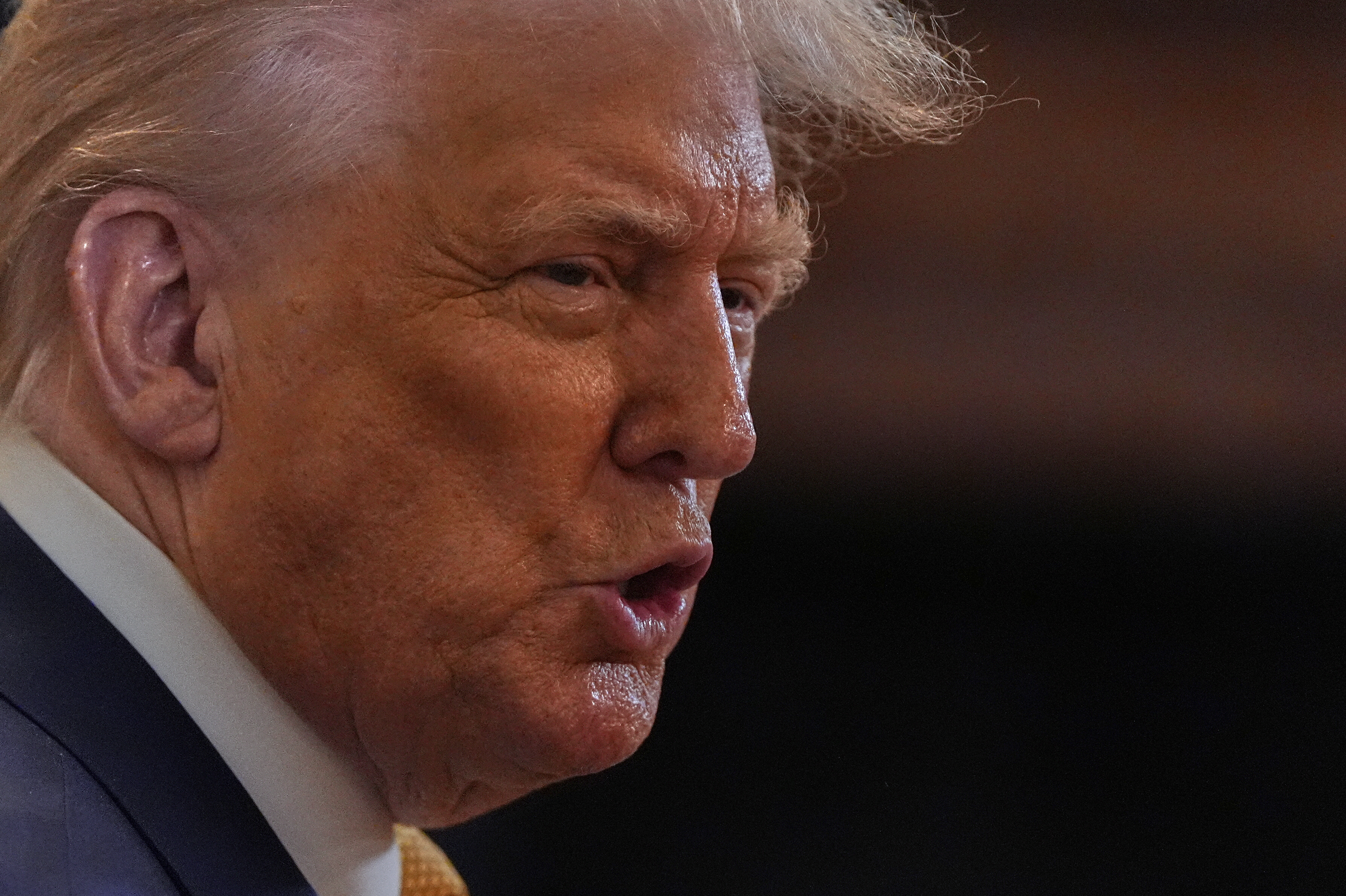 President Donald Trump speaks during a reception for Republican members of Congress in the East Room of the White House, Tuesday, July 22, 2025, in Washington. (AP Photo/Julia Demaree Nikhinson)