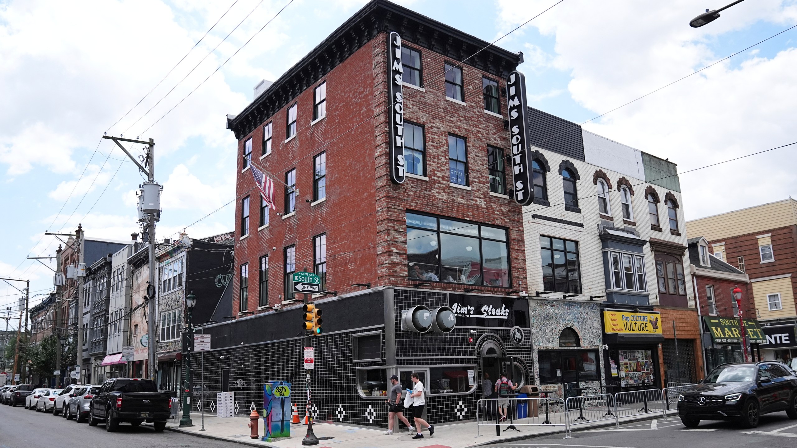 Jim's South St. is seen in Philadelphia, Wednesday, July 23, 2025. (AP Photo/Matt Rourke)