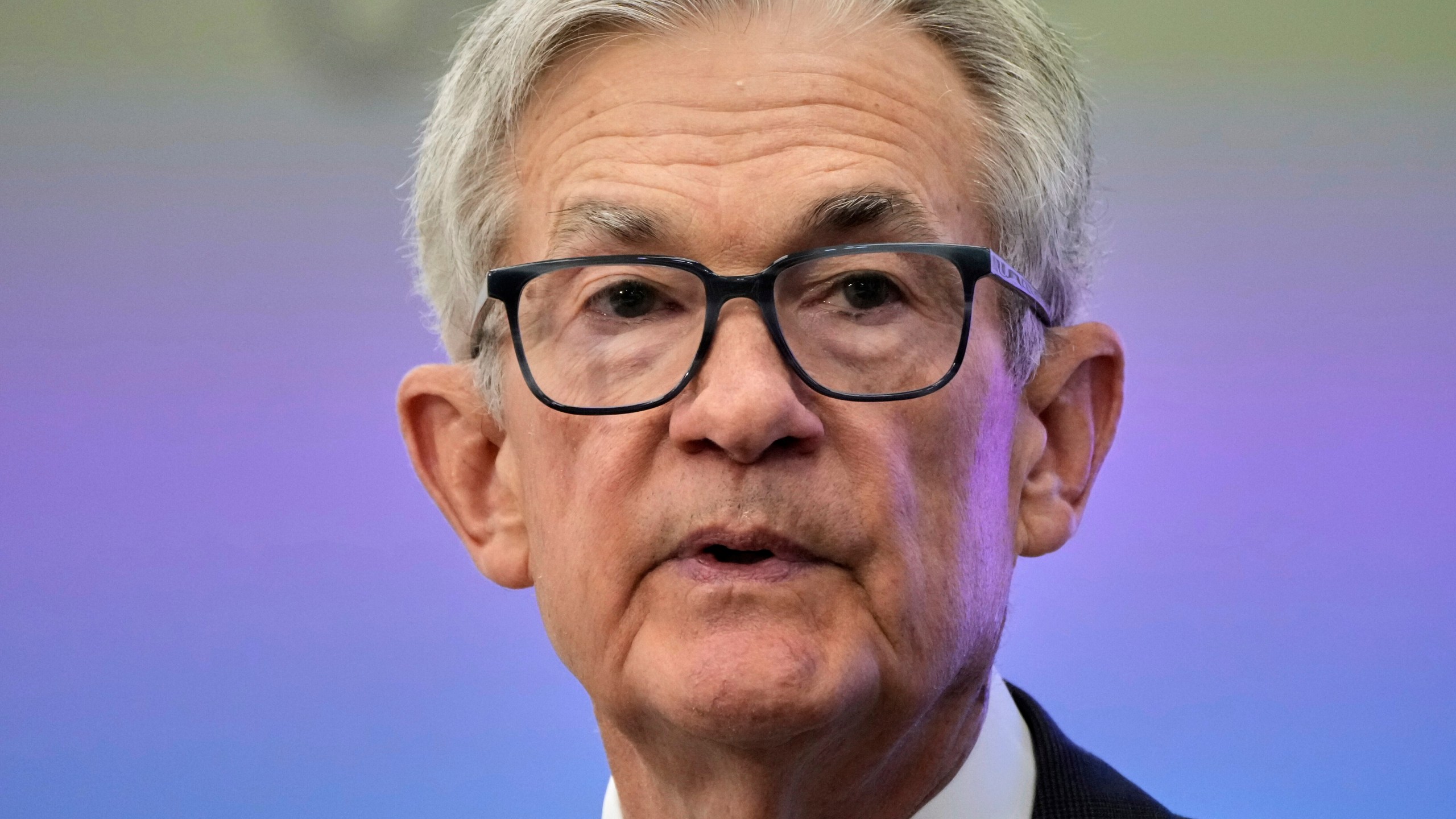 Federal Reserve Board Chairman Jerome Powell speaks during Federal Reserve Integrated Review of the Capital Framework for Large Banks Conference at the Federal Reserve in Washington, Tuesday, July 22, 2025. (AP Photo/Mark Schiefelbein)