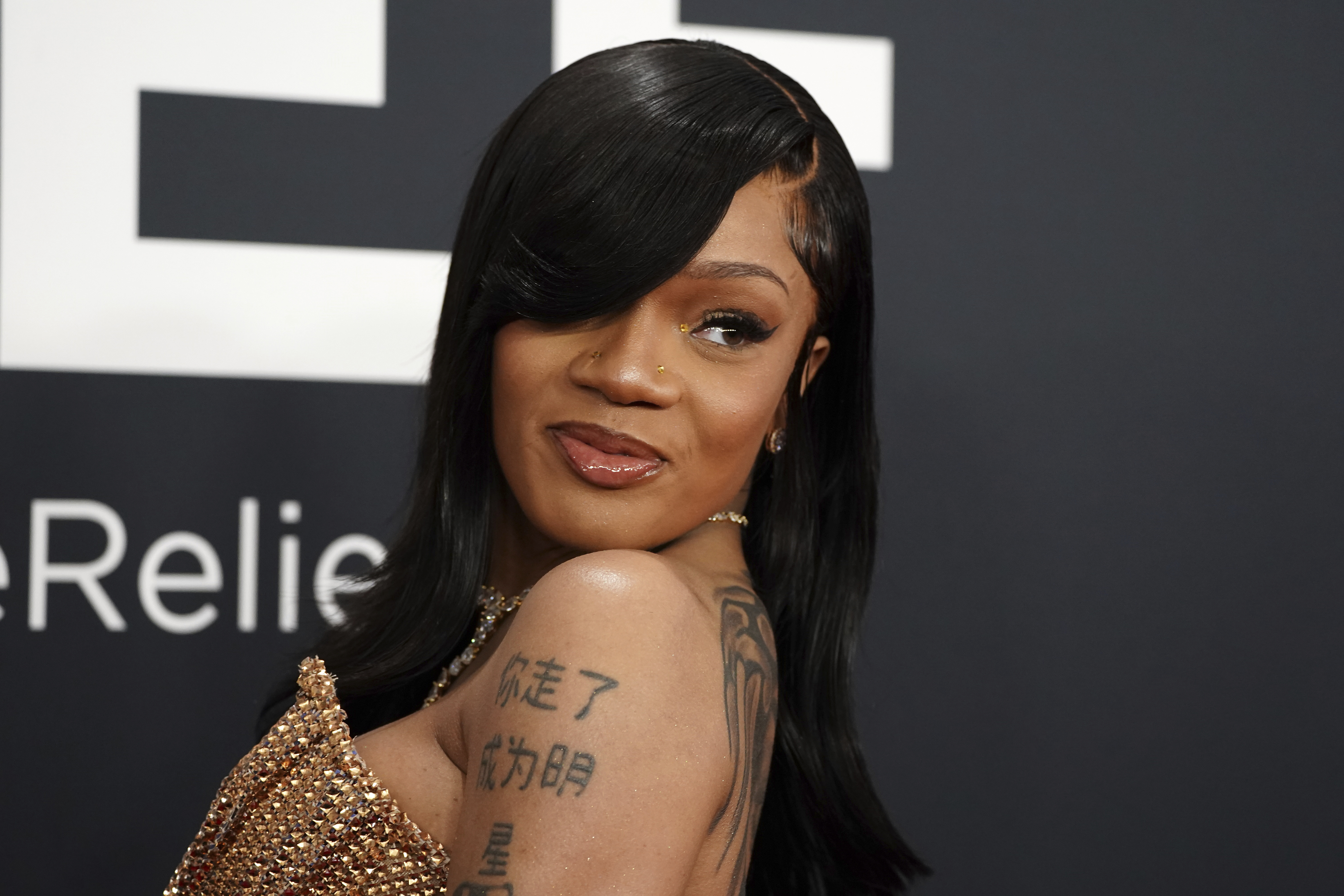 FILE - GloRilla arrives at the 67th annual Grammy Awards on Feb. 2, 2025, in Los Angeles. (Photo by Jordan Strauss/Invision/AP, File)