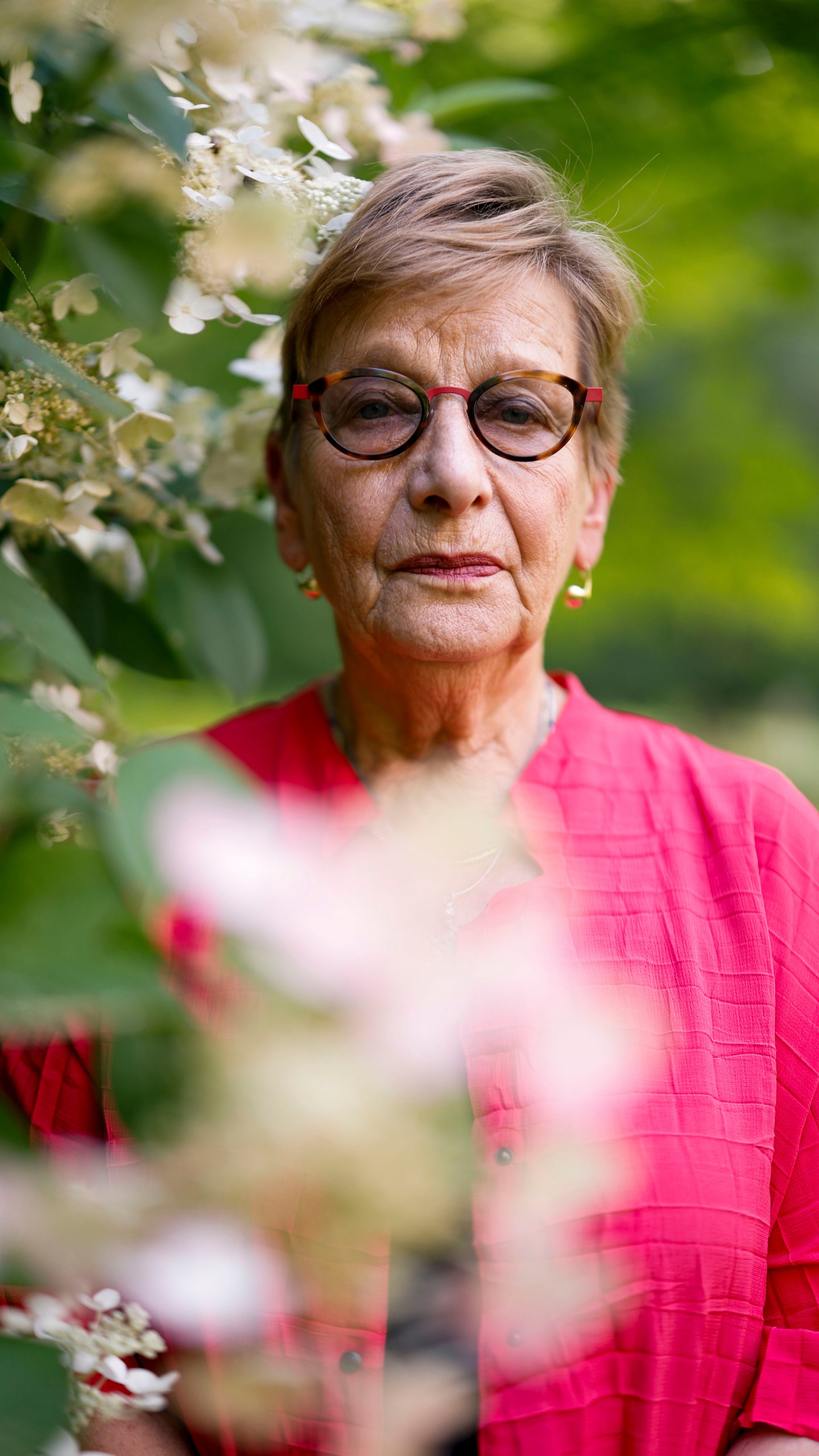 Marianne Hirsch, a professor at Columbia University, poses for a portrait on Thursday, July 24, 2025 in Norwich, Vt. (AP Photo/Michael Owens)