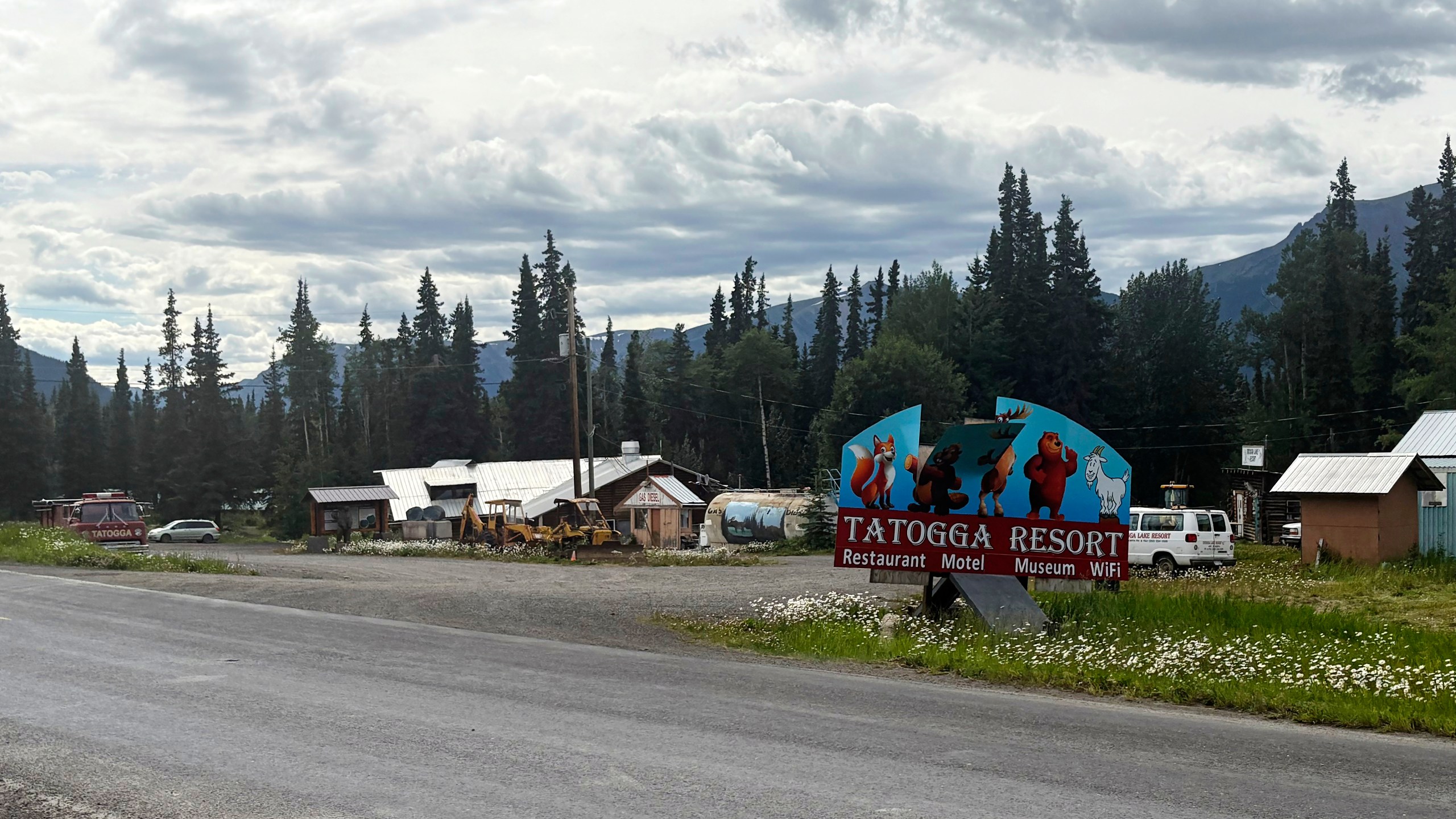 The Tatogga Lake Resort is shown on the roadside close to the entrance of the Red Chris mine near Iskut, British Columbia, on Wednesday, July 23, 2025. (Dave Middleton/The Canadian Press via AP)