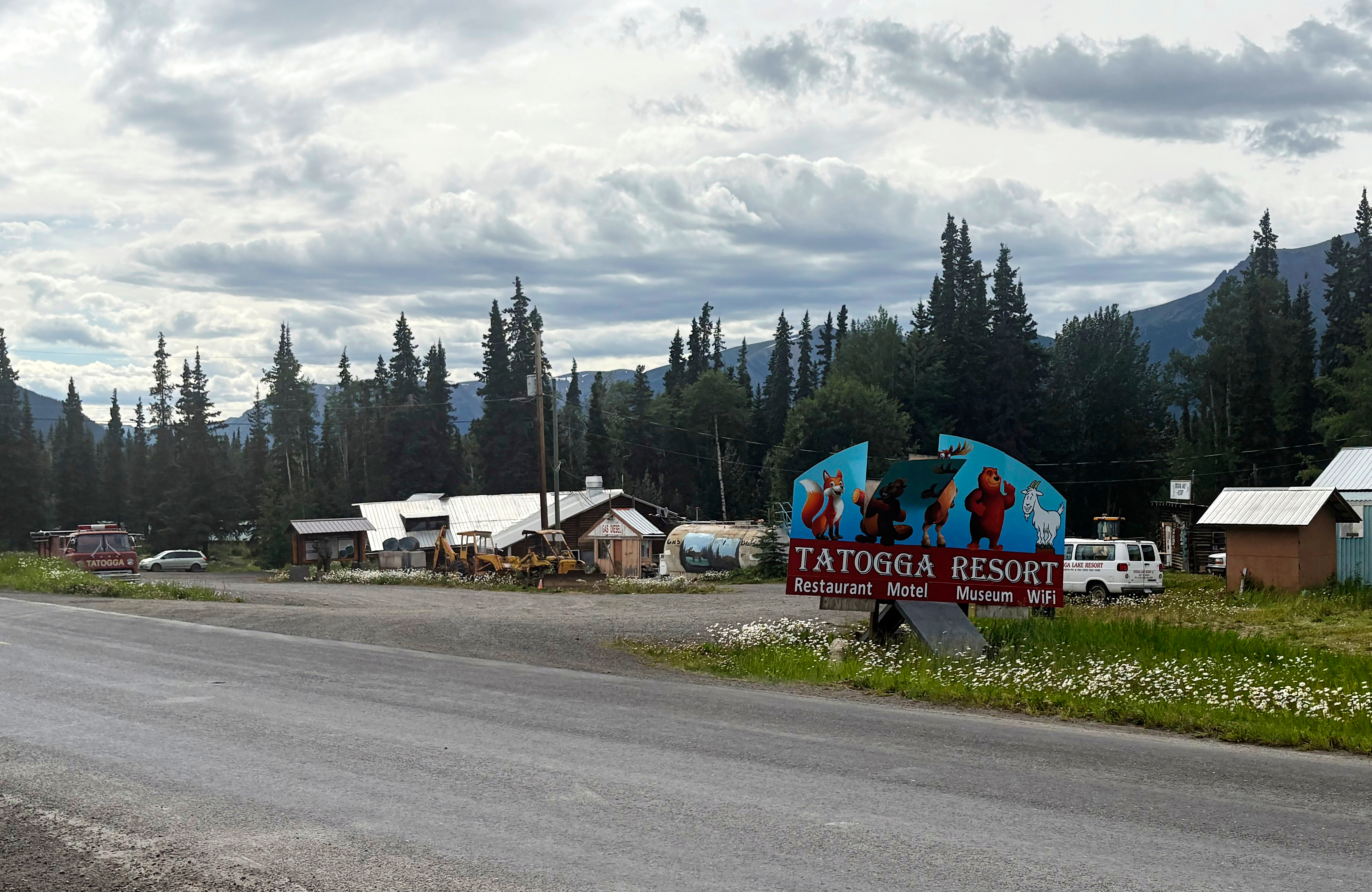 The Tatogga Lake Resort is shown on the roadside close to the entrance of the Red Chris mine near Iskut, British Columbia, on Wednesday, July 23, 2025. (Dave Middleton/The Canadian Press via AP)