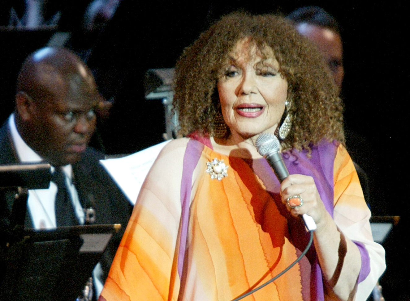 File - Cleo Laine performs at the Jazz at Lincoln Center concert, "Here's to the Ladies: a Celebration of Great Women in Jazz," in New York, Nov. 17, 2003. (AP Photo/Diane Bondareff, File)