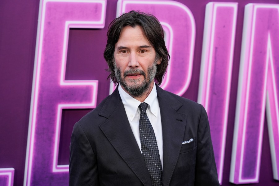 FILE - Keanu Reeves arrives at the premiere of "Ballerina" on Tuesday, June 3, 2025, at TCL Chinese Theatre in Los Angeles. (AP Photo/Chris Pizzello, File)