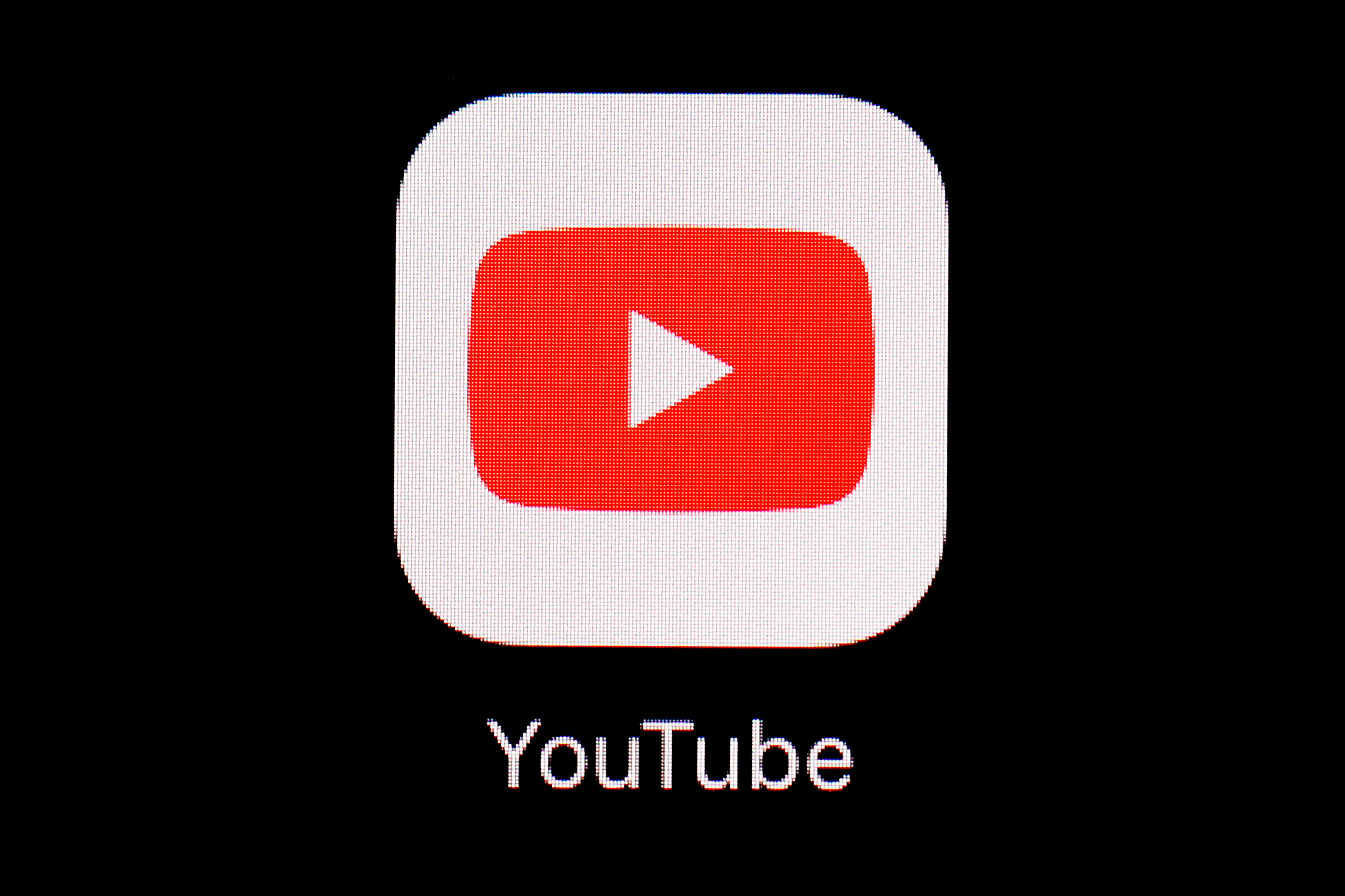 FILE - The YouTube app is displayed on an iPad in Baltimore. (AP Photo/Patrick Semansky, File)