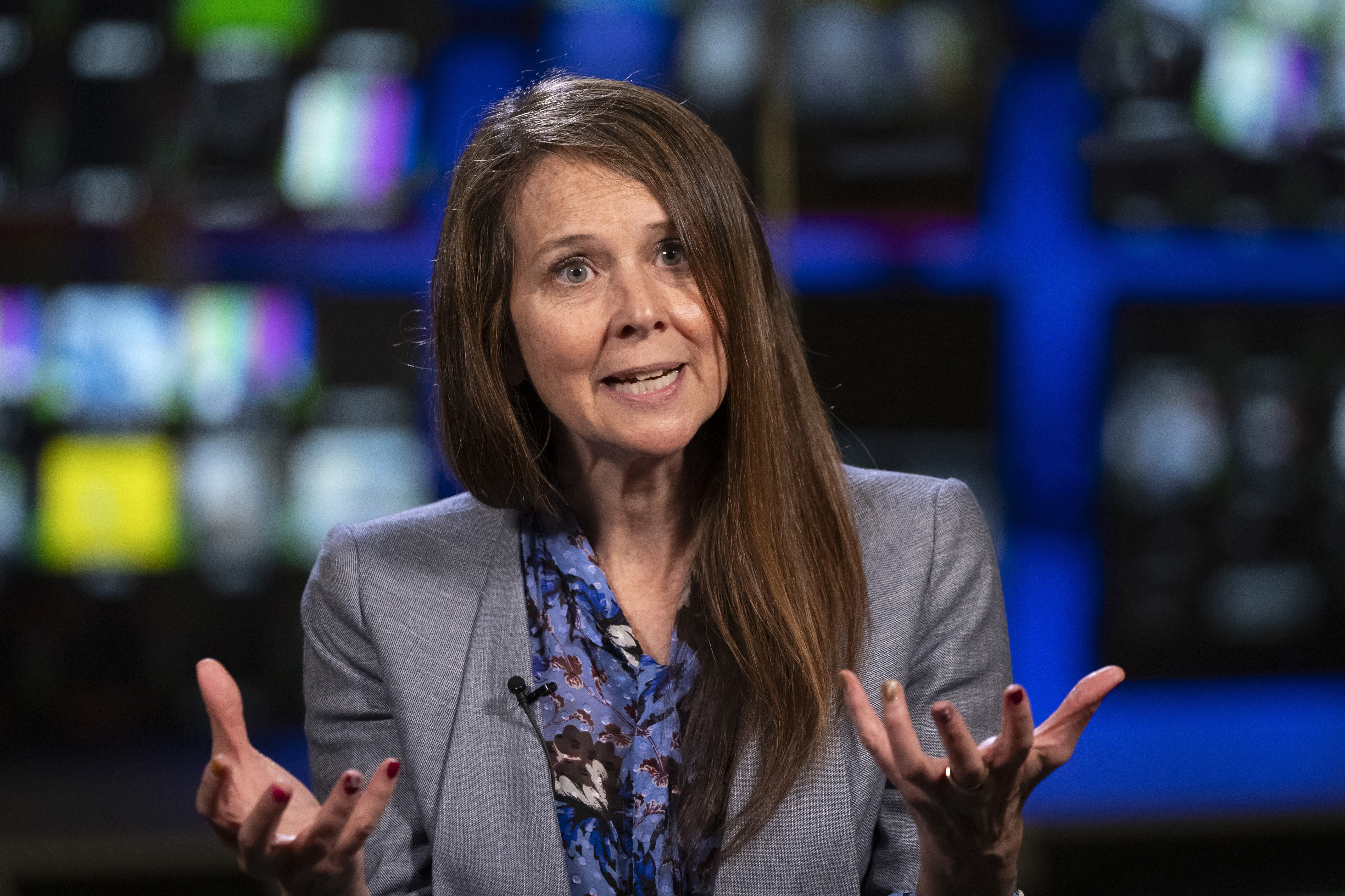 FILE - Director of the U.S. Cybersecurity and Infrastructure Security Agency (CISA) Jen Easterly speaks to The Associated Press in Washington, Oct. 2, 2024. (AP Photo/Ben Curtis, File)