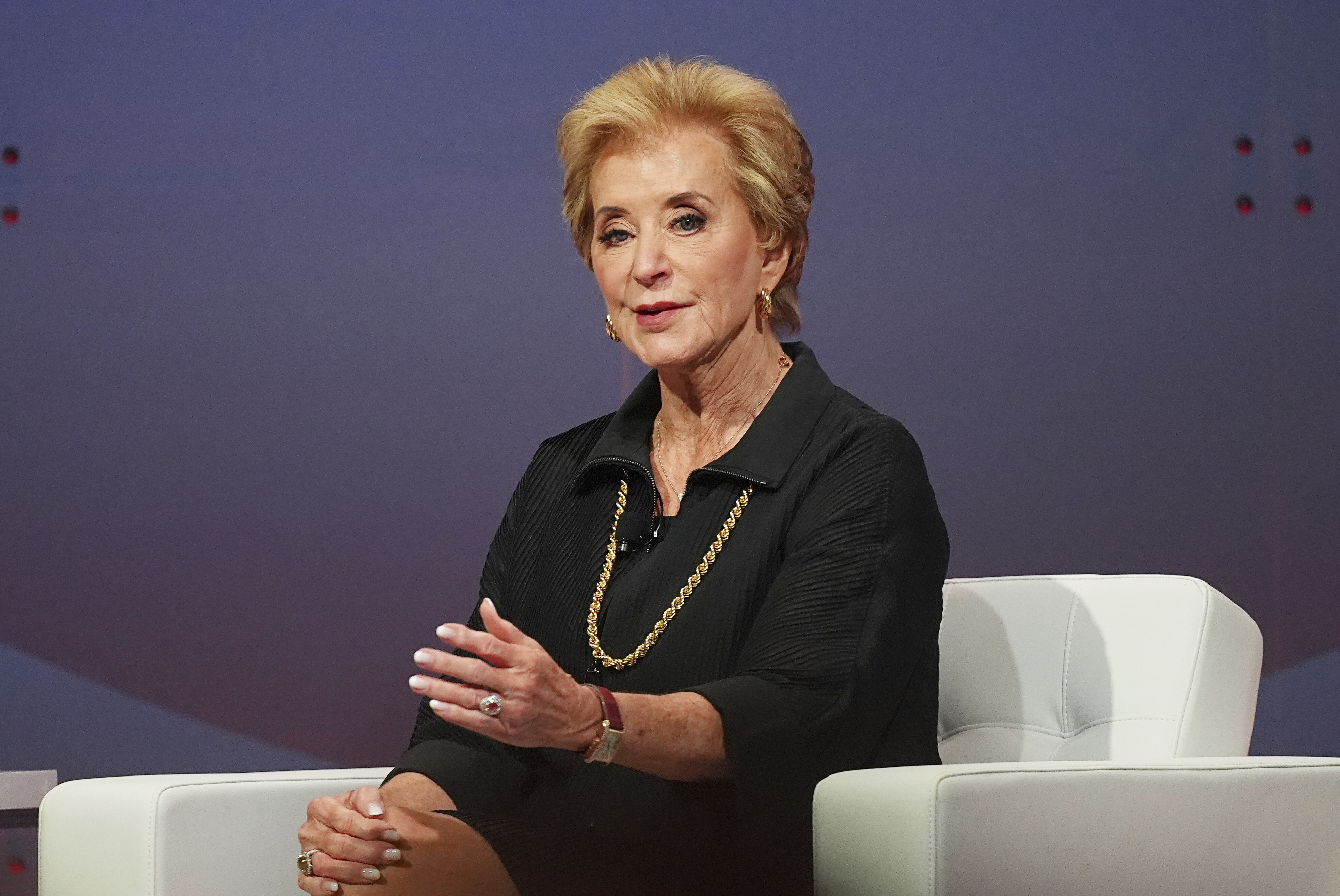 U.S. Secretary of Education Linda McMahon speaks during the summer meeting of the National Governors Association at the Broadmoor Hotel in Colorado Springs, Colo. (AP Photo/David Zalubowski)