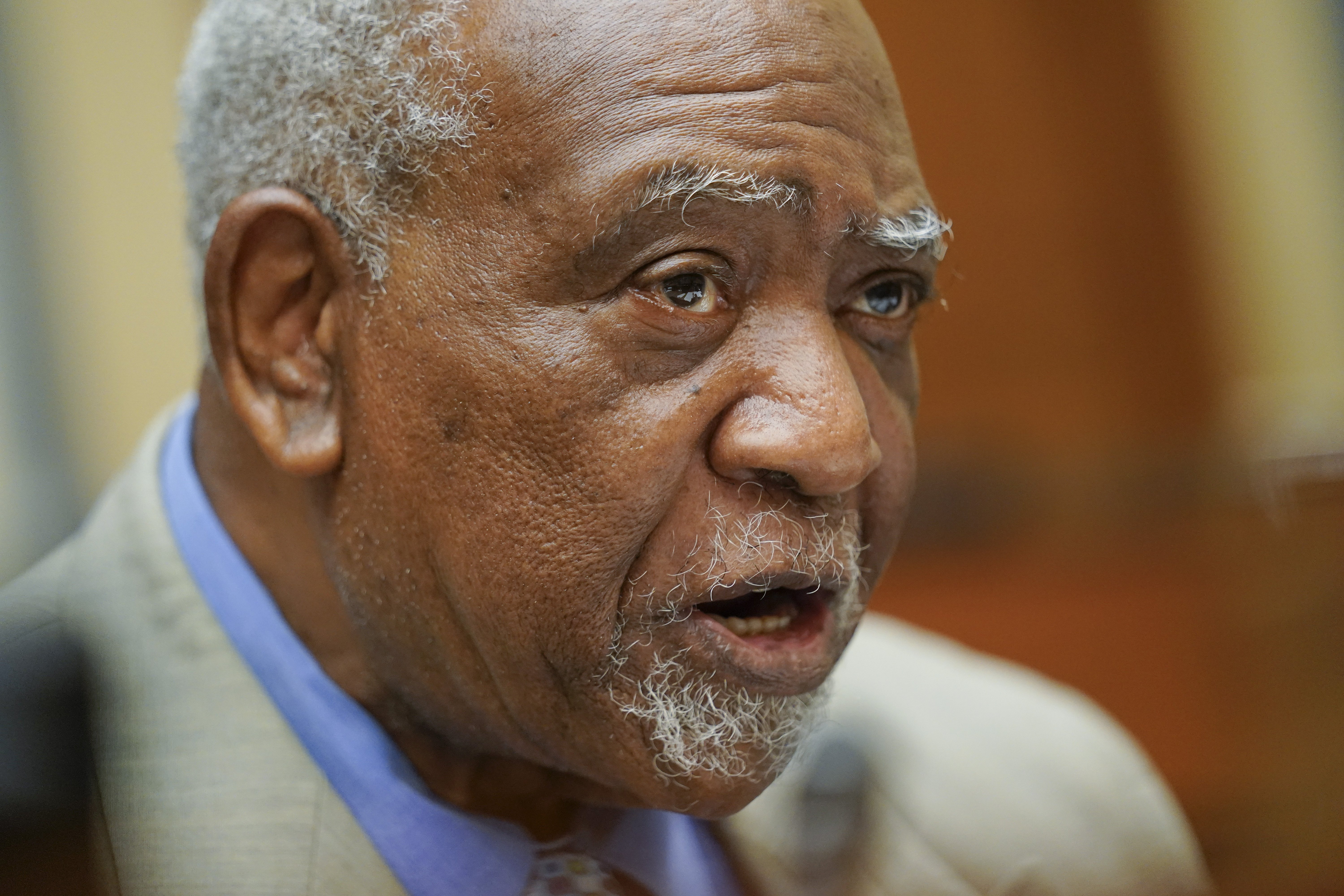 FILE - Rep. Danny Davis, D-Ill., speaks during a House Committee on Oversight and Reform hearing on gun violence on Capitol Hill in Washington, June 8, 2022. (AP Photo/Andrew Harnik, Pool, File)