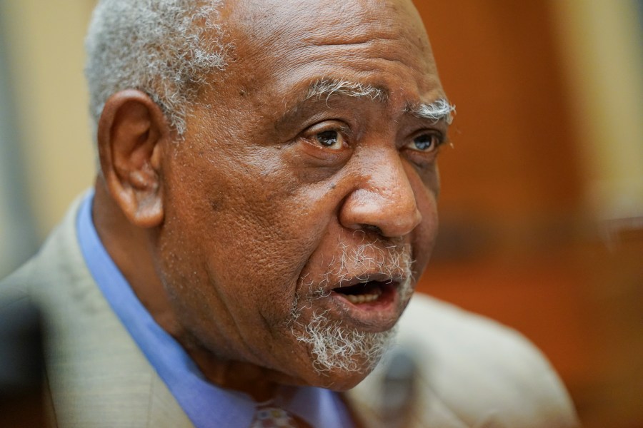 FILE - Rep. Danny Davis, D-Ill., speaks during a House Committee on Oversight and Reform hearing on gun violence on Capitol Hill in Washington, June 8, 2022. (AP Photo/Andrew Harnik, Pool, File)