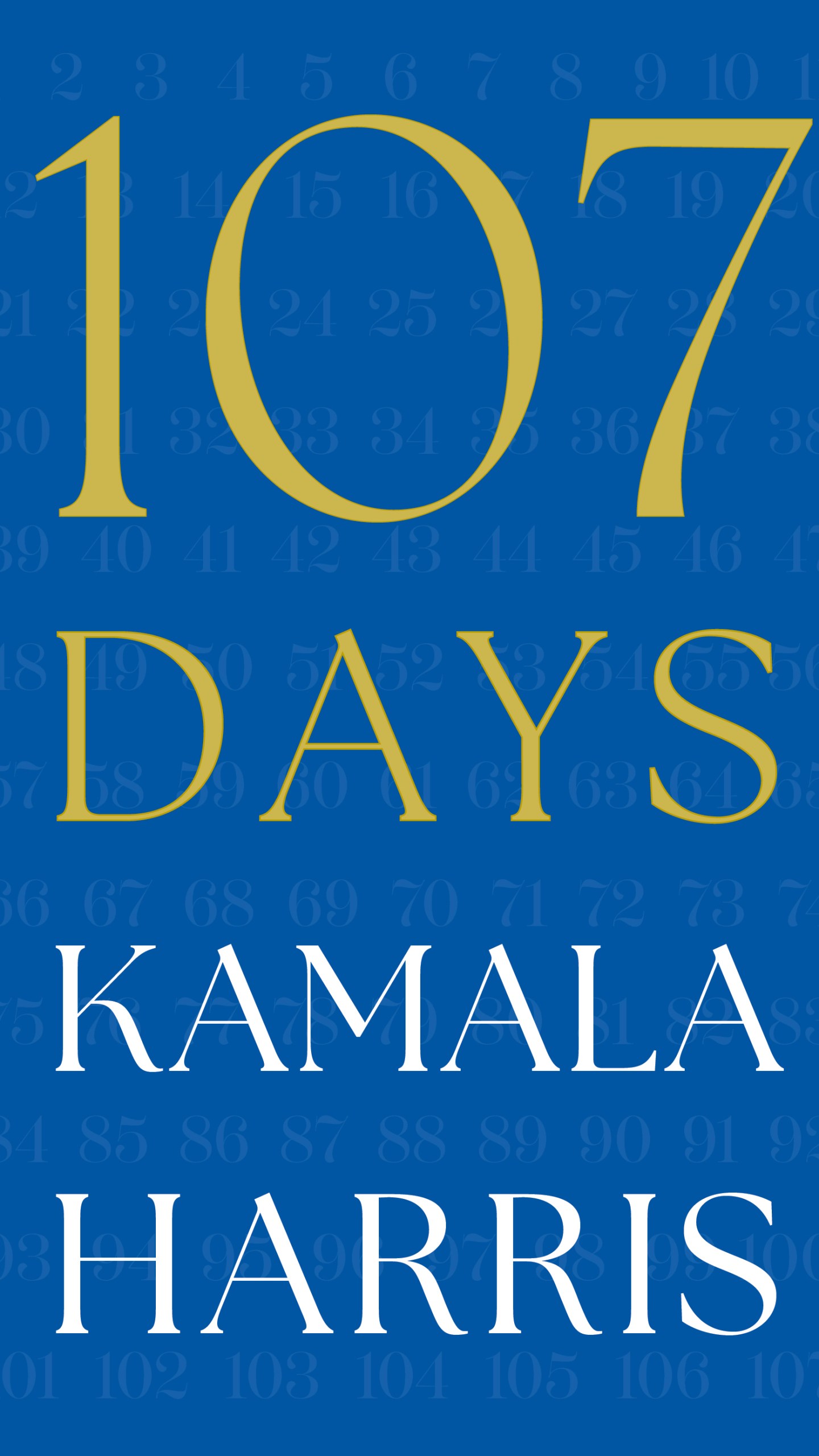 This cover image released by Simon & Schuster shows "107 Days" by Kamala Harris. (Simon & Schuster via AP)