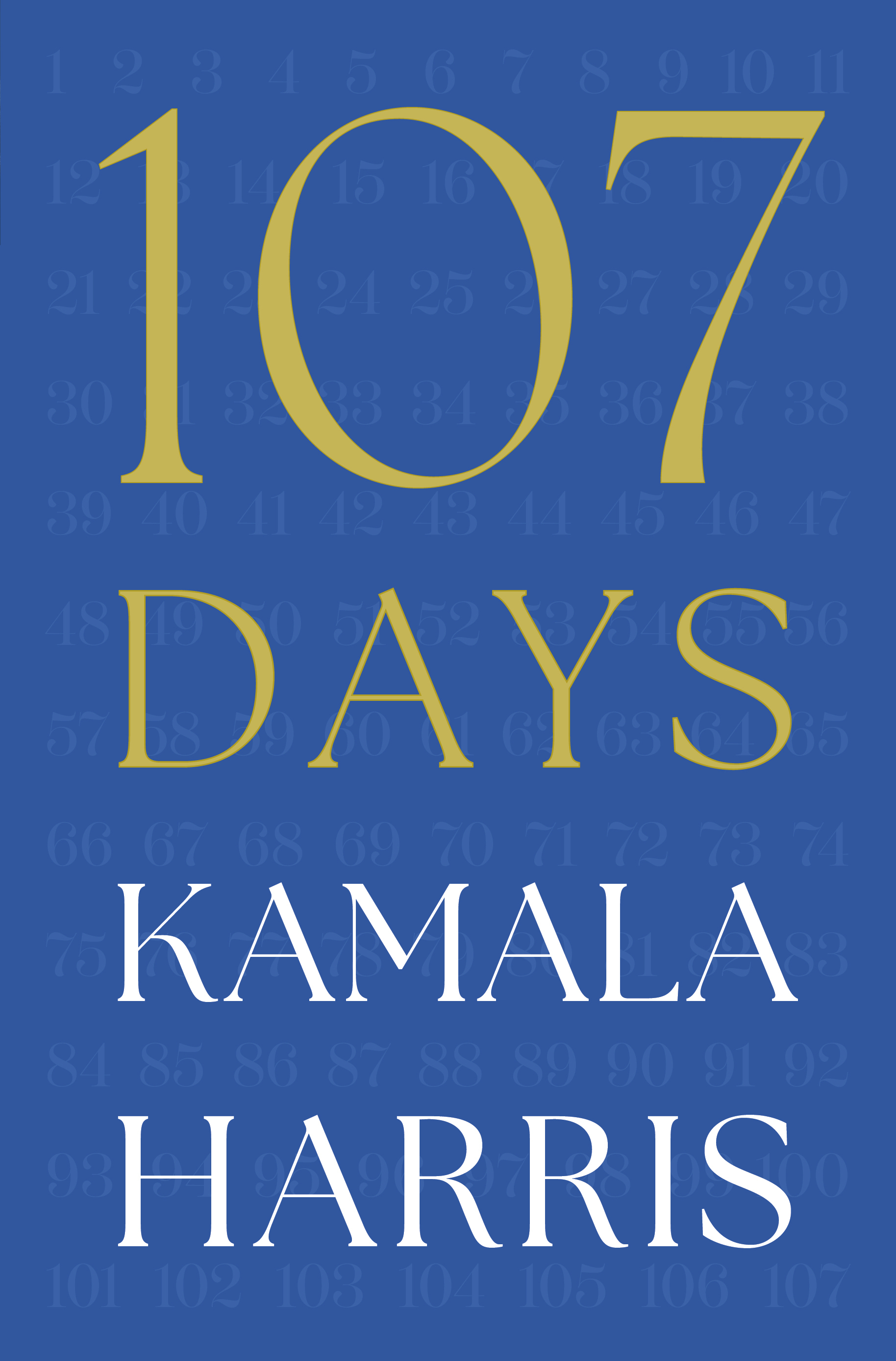 This cover image released by Simon & Schuster shows "107 Days" by Kamala Harris. (Simon & Schuster via AP)