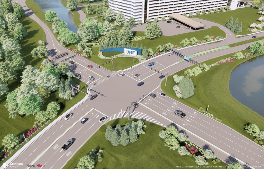 Rendering of the new intersection coming to Norfolk International Airport