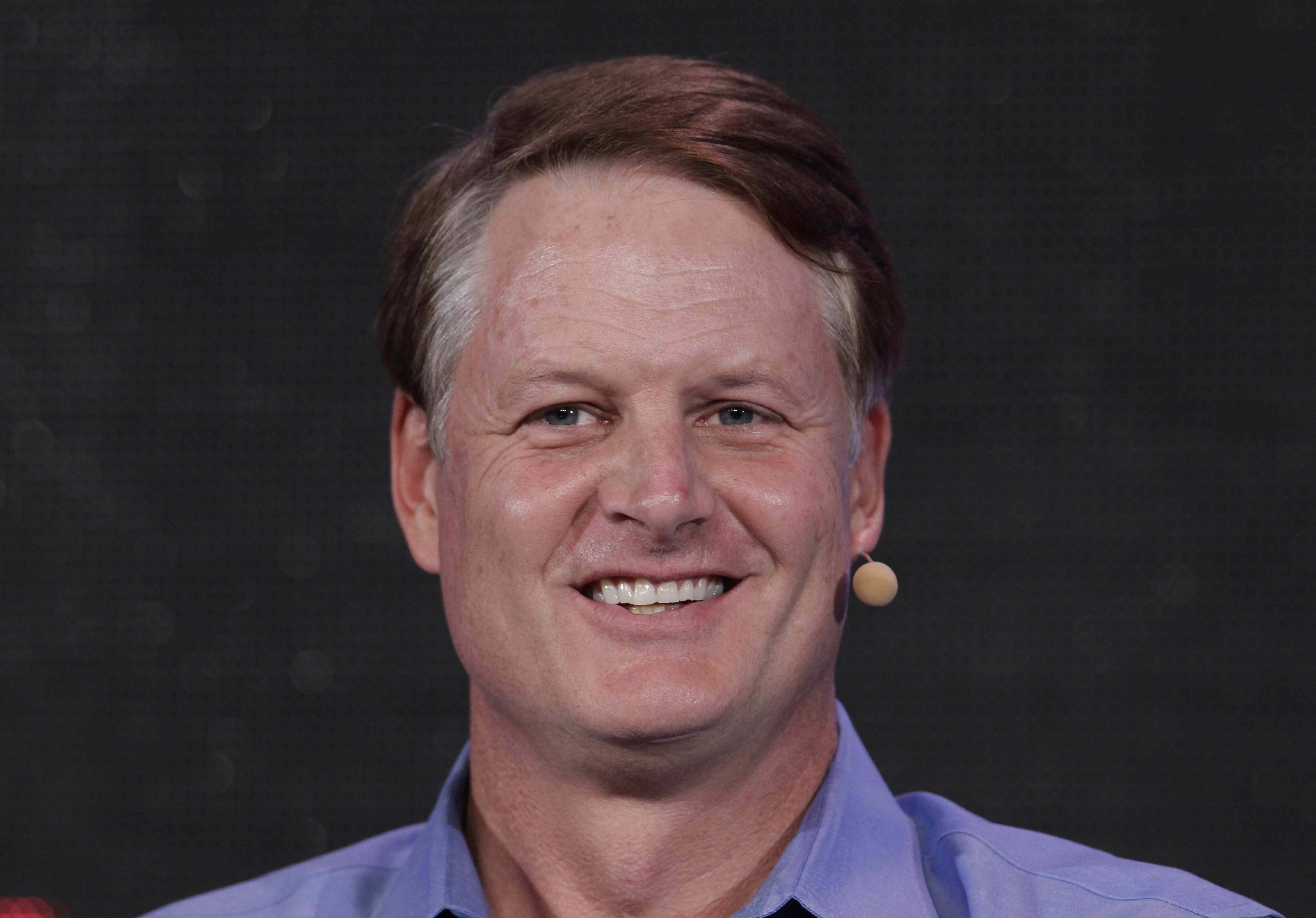 FILE -John Donahoe, President and CEO of eBay, speaks at the Web. 2.0 Conference in San Francisco, Oct. 17, 2011. (AP Photo/Paul Sakuma, File)