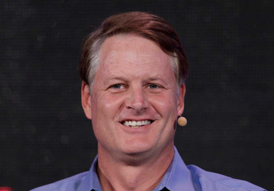 FILE -John Donahoe, President and CEO of eBay, speaks at the Web. 2.0 Conference in San Francisco, Oct. 17, 2011. (AP Photo/Paul Sakuma, File)