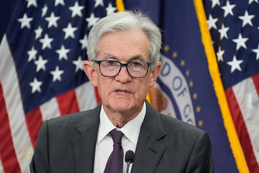 Federal Reserve Chairman Jerome Powell, speaks during a news conference following the Federal Open Market Committee meeting, Wednesday, July 30, 2025, in Washington. (AP Photo/Manuel Balce Ceneta)