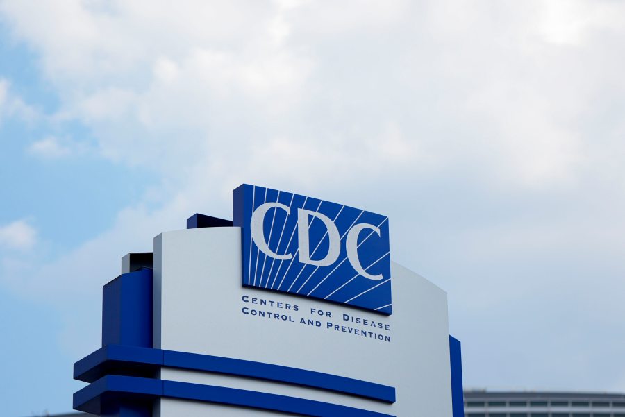 FILE - A sign outside the Centers for Disease Control and Prevention campus in Atlanta is seen as a meeting of the Advisory Committee in Immunization Practices takes place on Wednesday, June 25, 2025. (AP Photo/Mike Stewart, File)